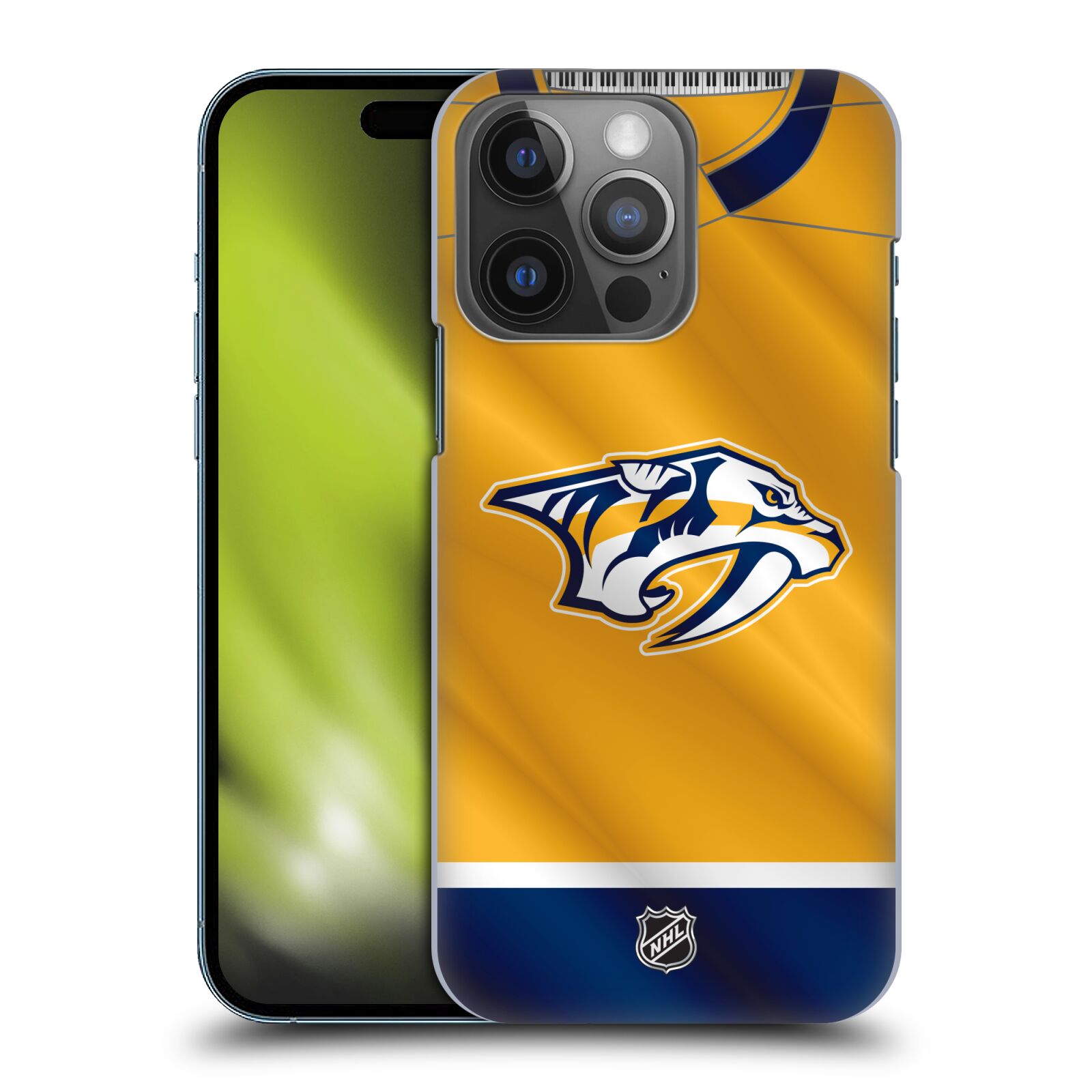 Pouzdro na mobil Apple Iphone 14 PRO - HEAD CASE - Hokej NHL - Nashville Predators - Dres