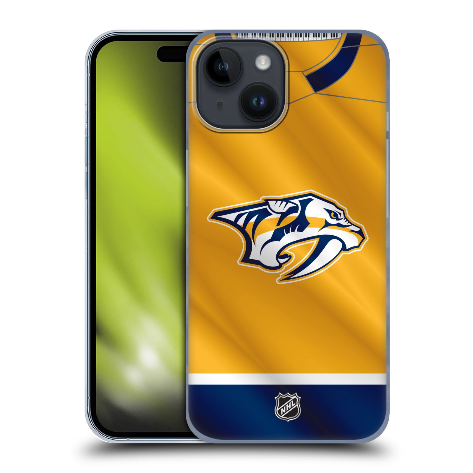 Plastový obal HEAD CASE na mobil Apple Iphone 15  Hokej NHL - Nashville Predators - Dres