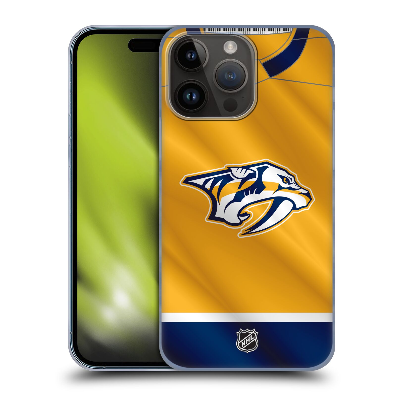 Plastový obal HEAD CASE na mobil Apple Iphone 15 PRO MAX  Hokej NHL - Nashville Predators - Dres