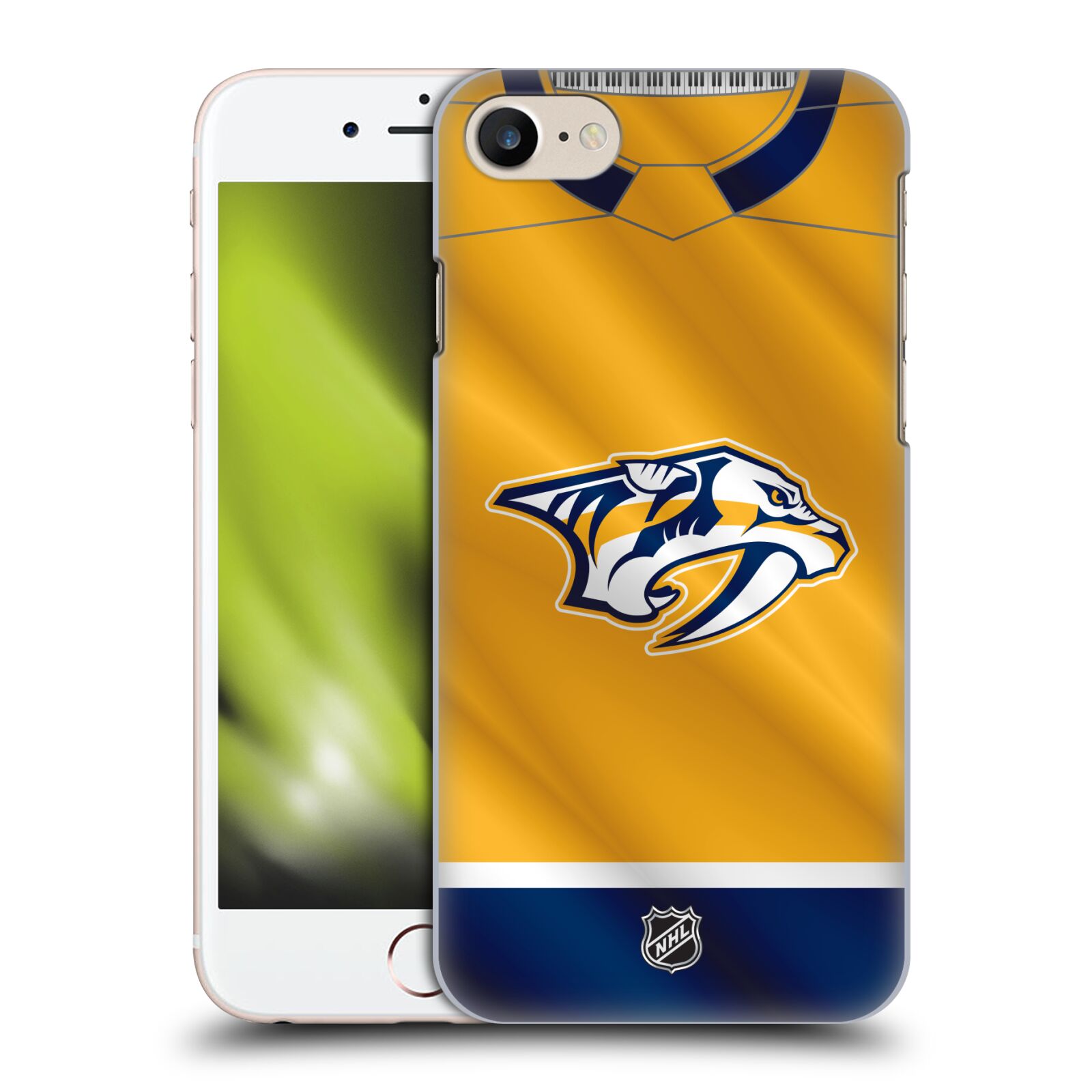 Pouzdro na mobil Apple Iphone 7/8 - HEAD CASE - Hokej NHL - Nashville Predators - Dres
