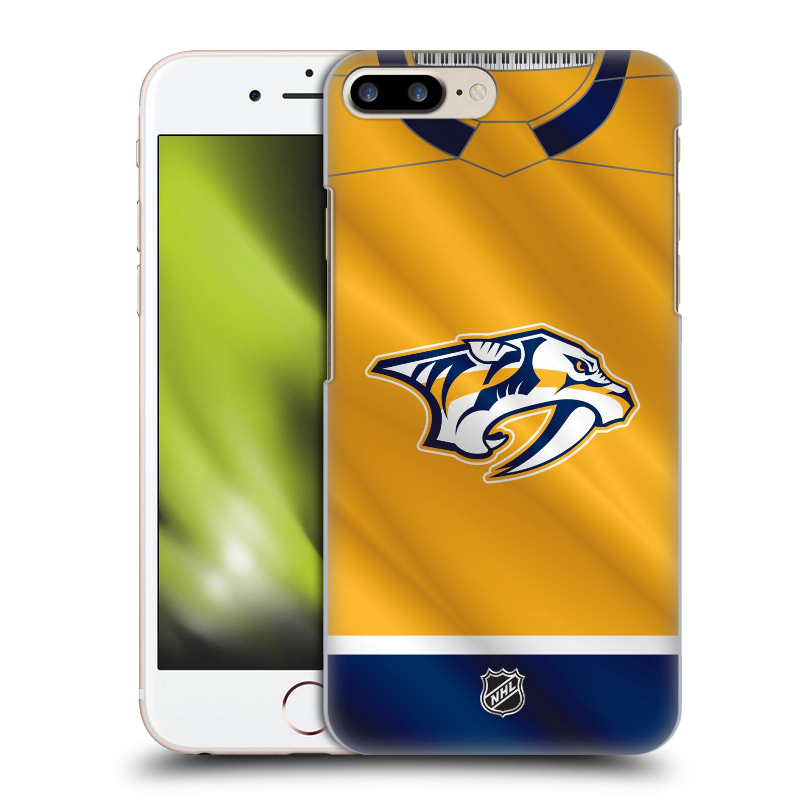 Pouzdro na mobil Apple Iphone 7/8 PLUS - HEAD CASE - Hokej NHL - Nashville Predators - Dres