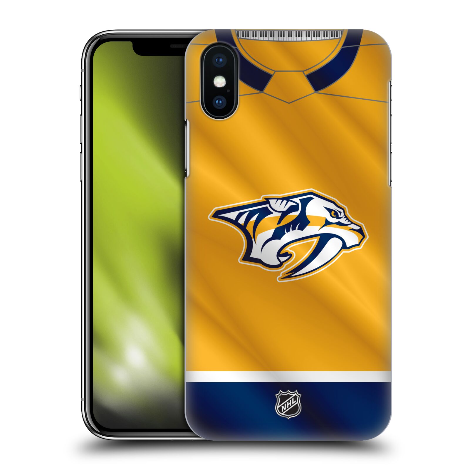 Pouzdro na mobil Apple Iphone X/XS - HEAD CASE - Hokej NHL - Nashville Predators - Dres