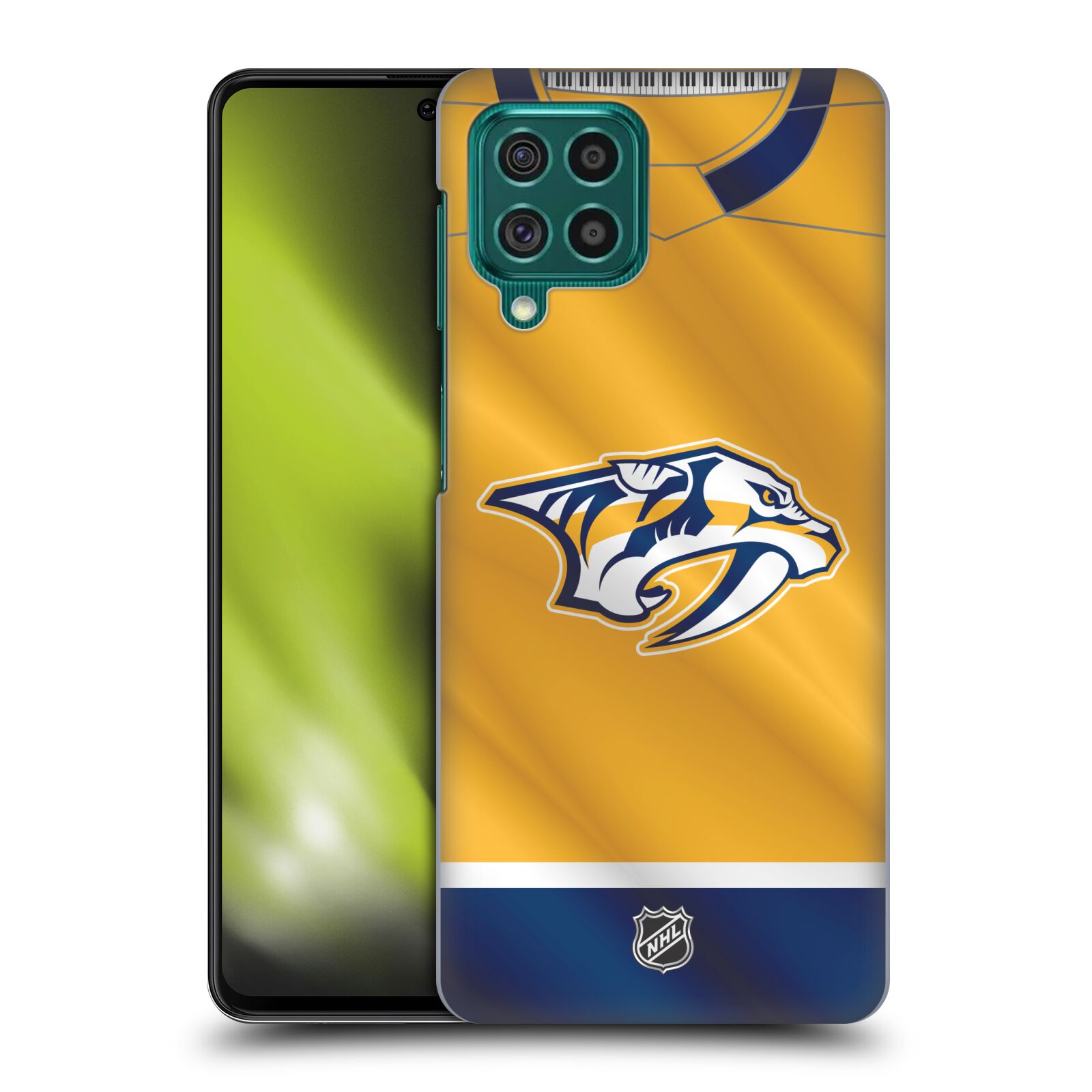 Pouzdro na mobil Samsung Galaxy M62 - HEAD CASE - Hokej NHL - Nashville Predators - Dres