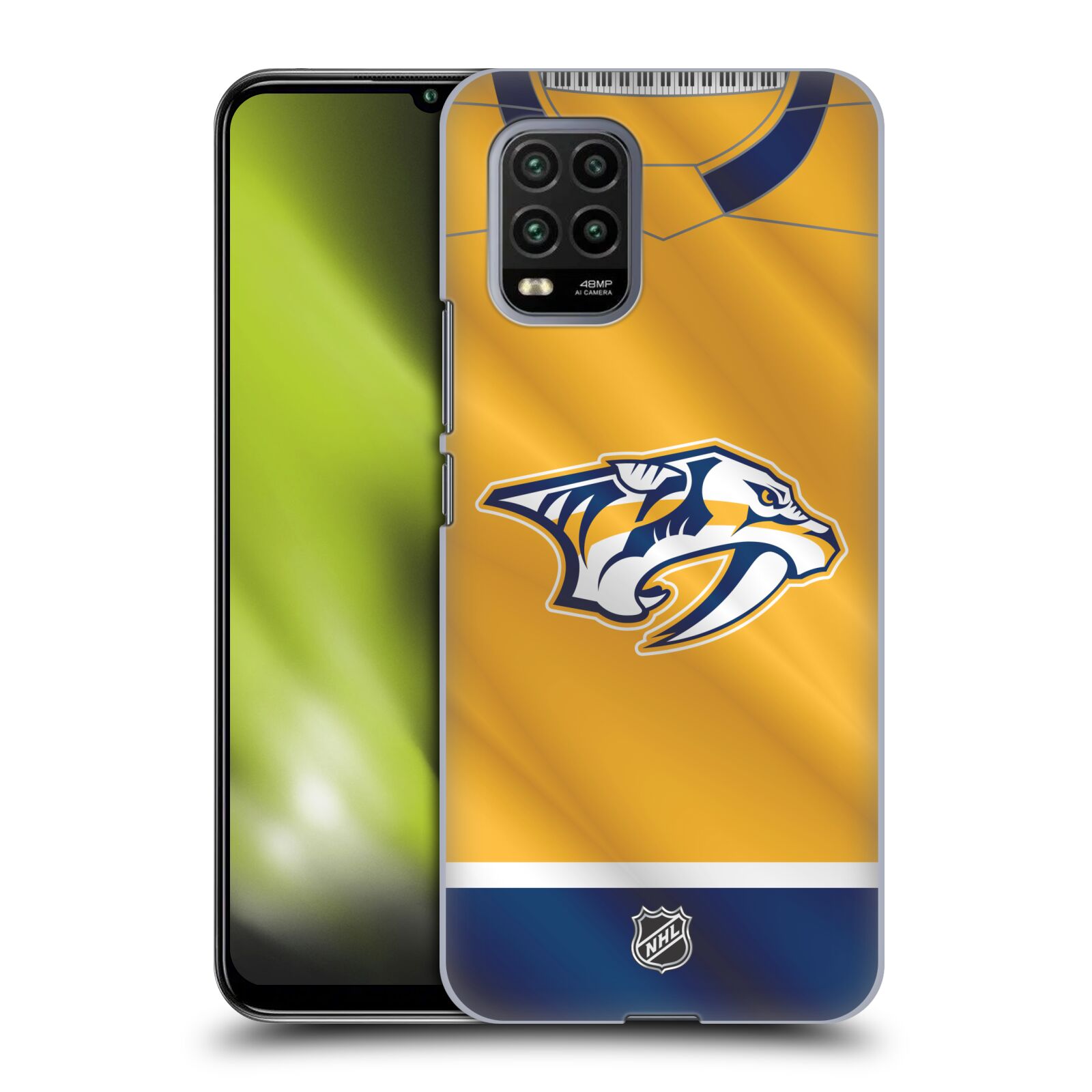 Pouzdro na mobil Xiaomi  Mi 10 LITE / Mi 10 LITE 5G - HEAD CASE - Hokej NHL - Nashville Predators - Dres