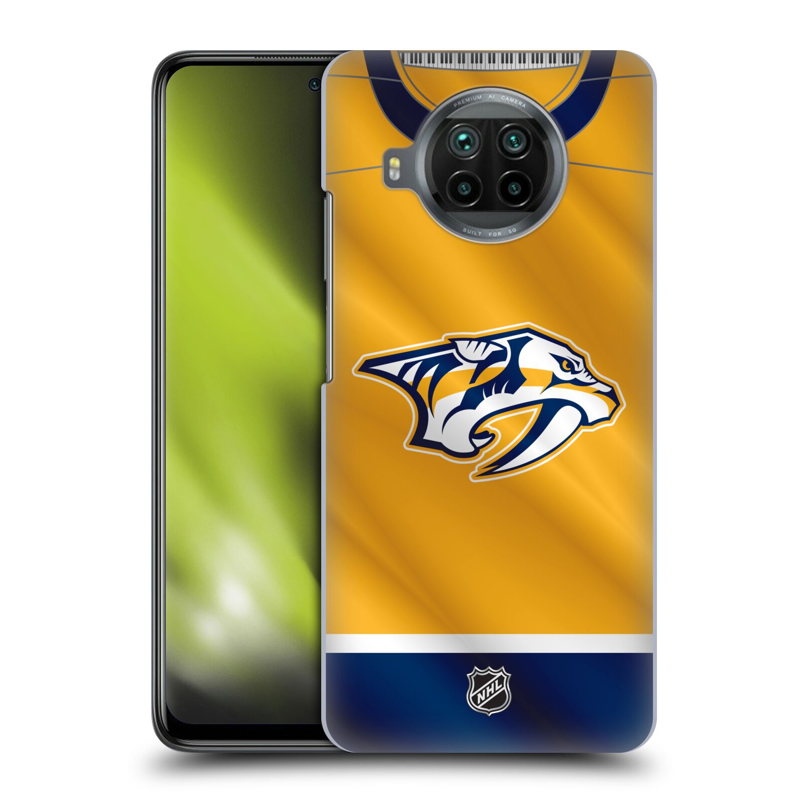 Pouzdro na mobil Xiaomi  Mi 10T LITE 5G - HEAD CASE - Hokej NHL - Nashville Predators - Dres
