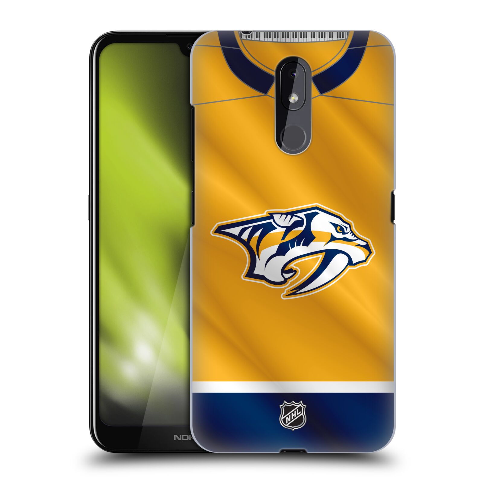 Pouzdro na mobil Nokia 3.2 - HEAD CASE - Hokej NHL - Nashville Predators - Dres