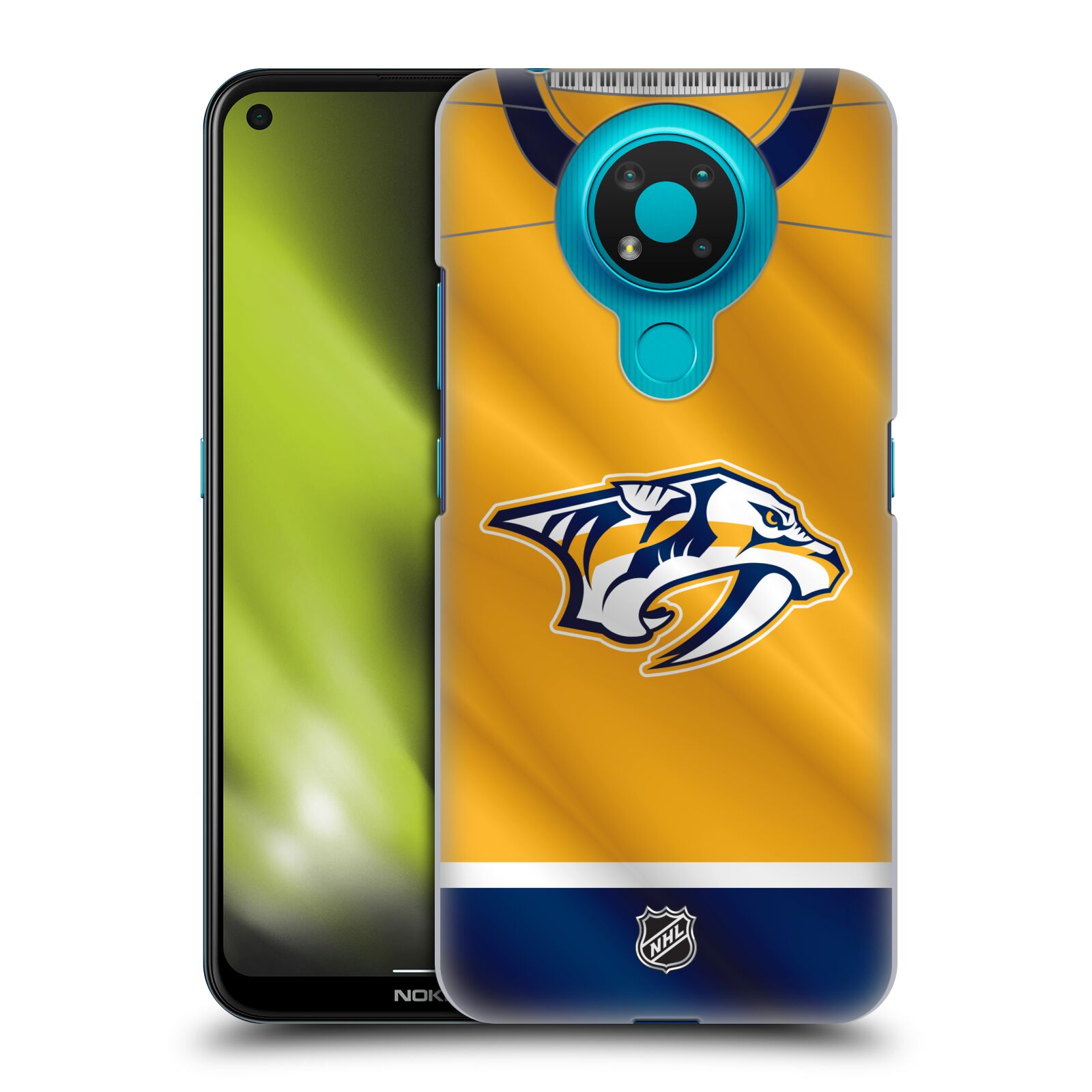 Pouzdro na mobil Nokia 3.4 - HEAD CASE - Hokej NHL - Nashville Predators - Dres