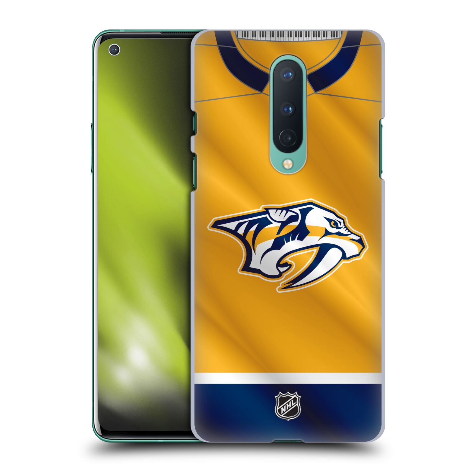 Pouzdro na mobil OnePlus 8 5G - HEAD CASE - Hokej NHL - Nashville Predators - Dres