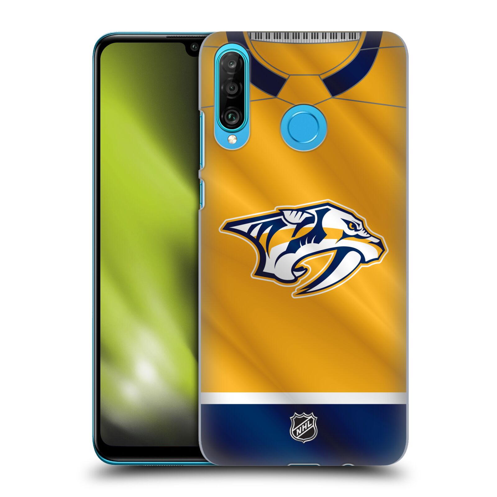Pouzdro na mobil Huawei P30 LITE - HEAD CASE - Hokej NHL - Nashville Predators - Dres