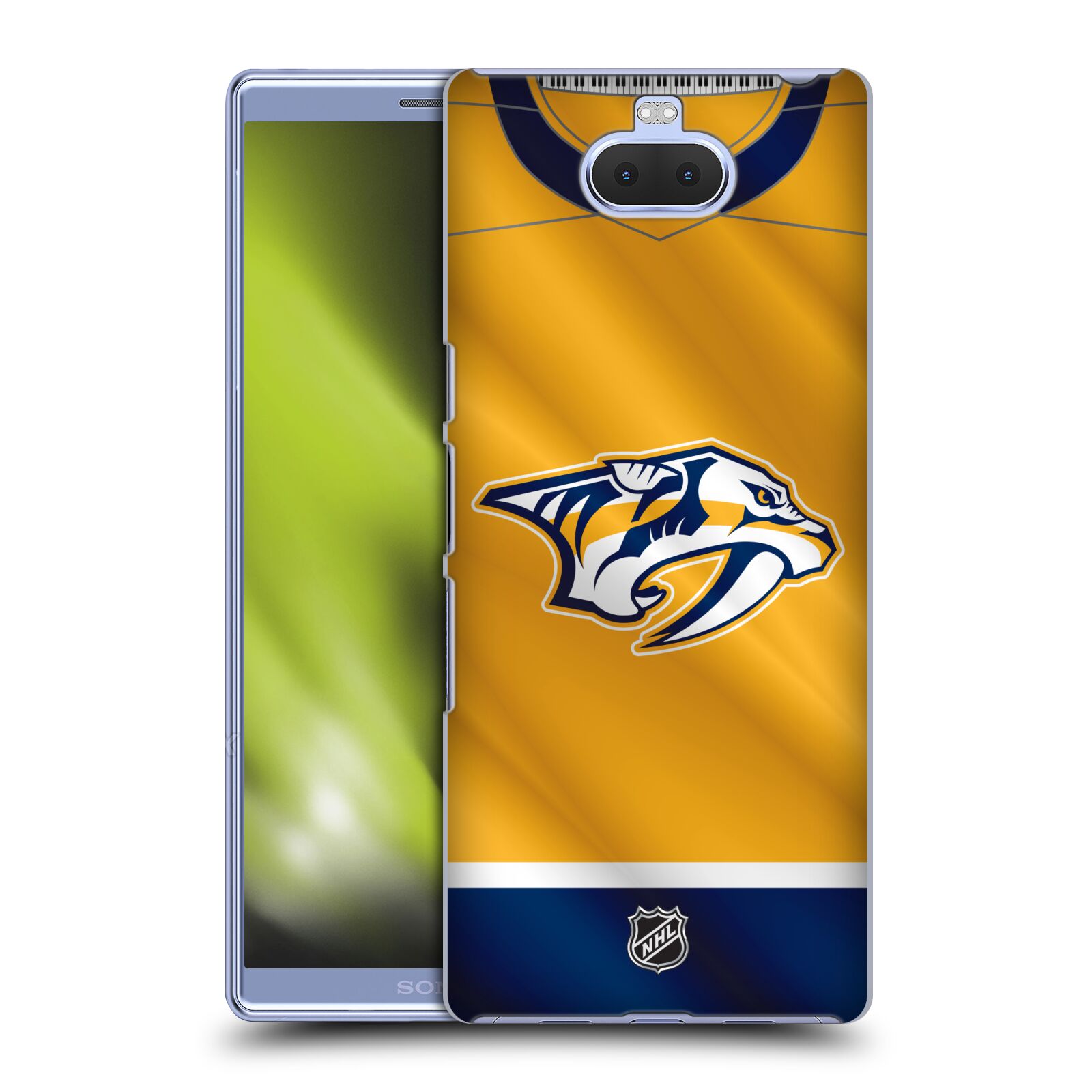 Pouzdro na mobil Sony Xperia 10 - HEAD CASE - Hokej NHL - Nashville Predators - Dres