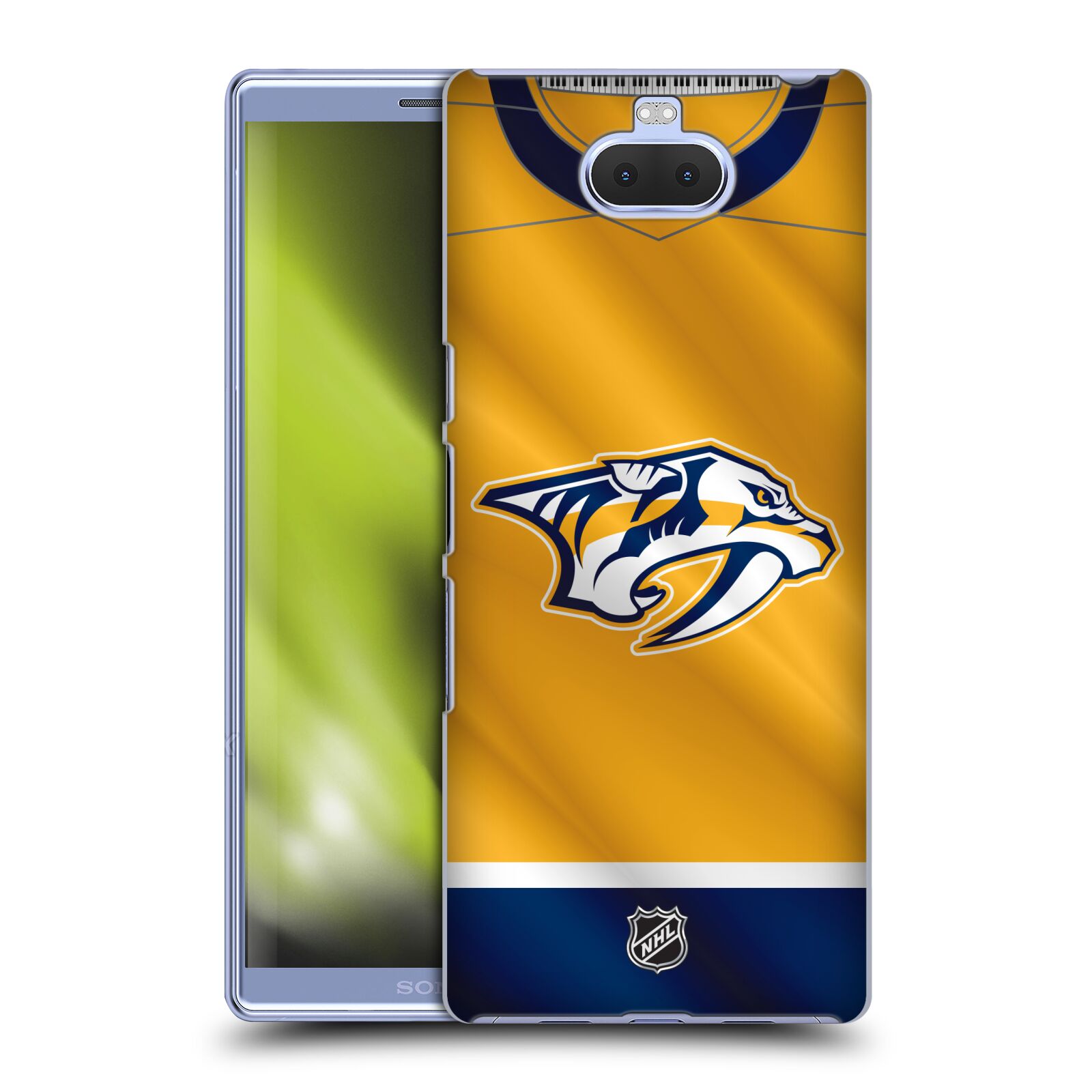 Pouzdro na mobil Sony Xperia 10 Plus - HEAD CASE - Hokej NHL - Nashville Predators - Dres