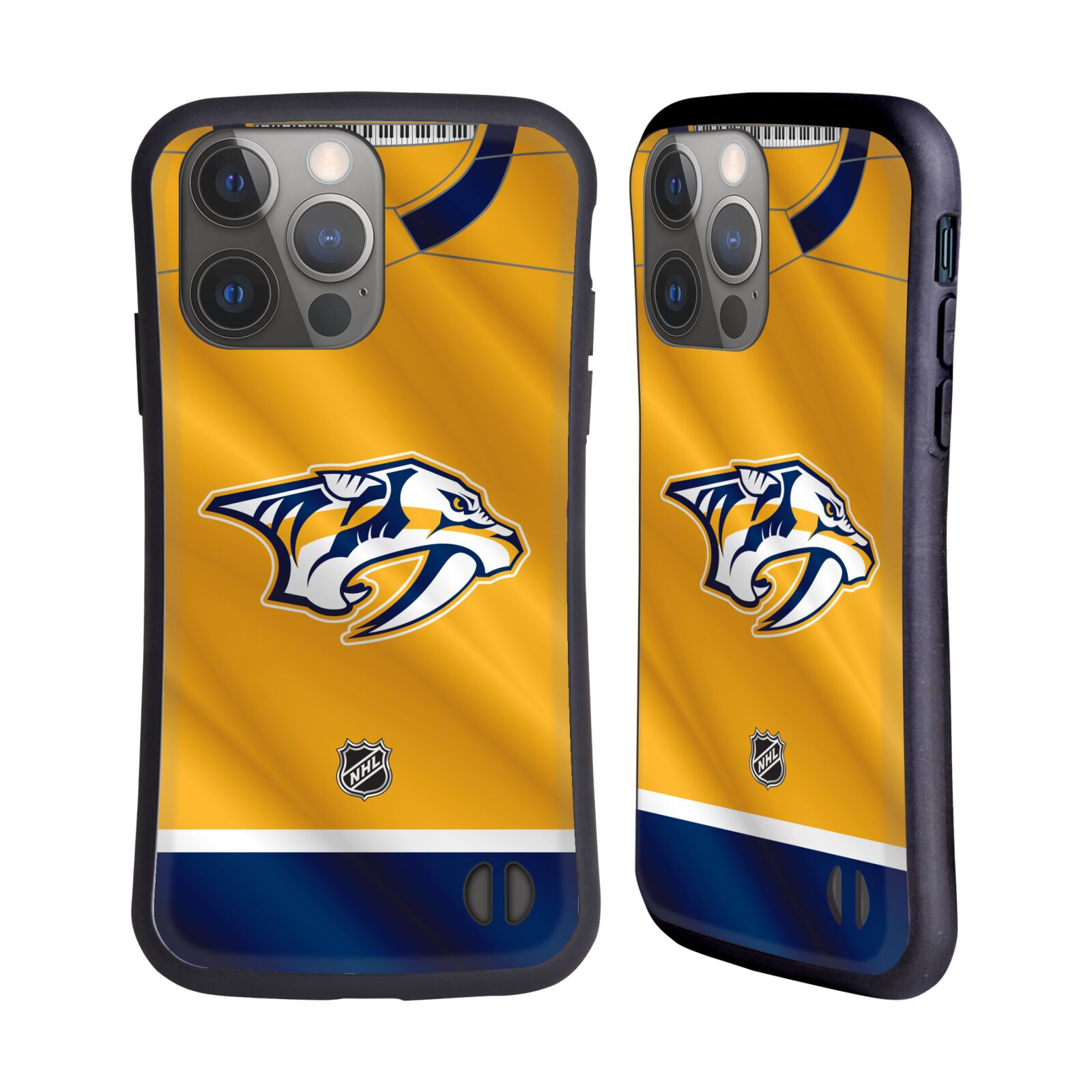 Obal na mobil Apple iPhone 14 PRO - HEAD CASE - NHL - Nashville Predators - dres