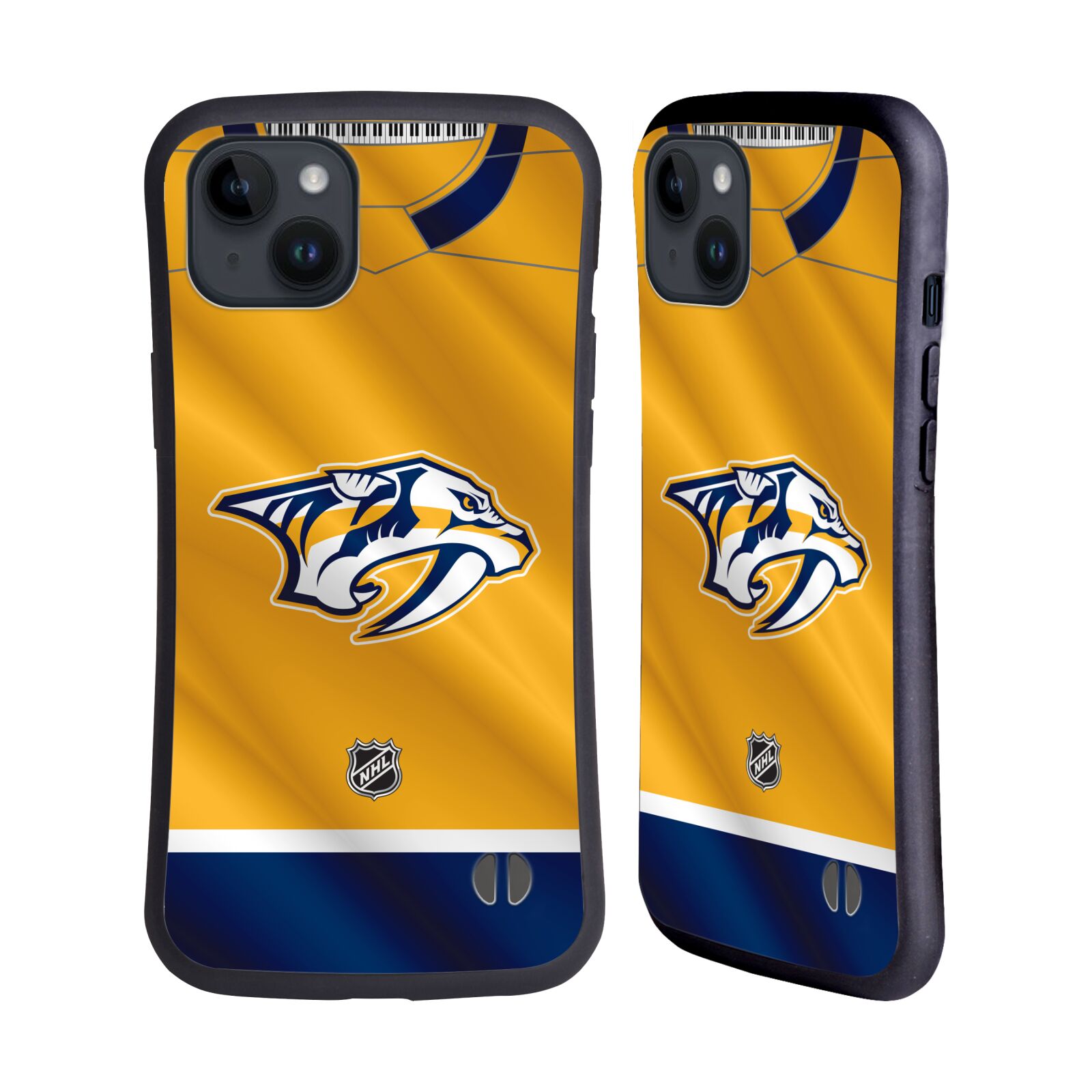 Obal na mobil Apple iPhone 15 PLUS - HEAD CASE - NHL - Nashville Predators - dres