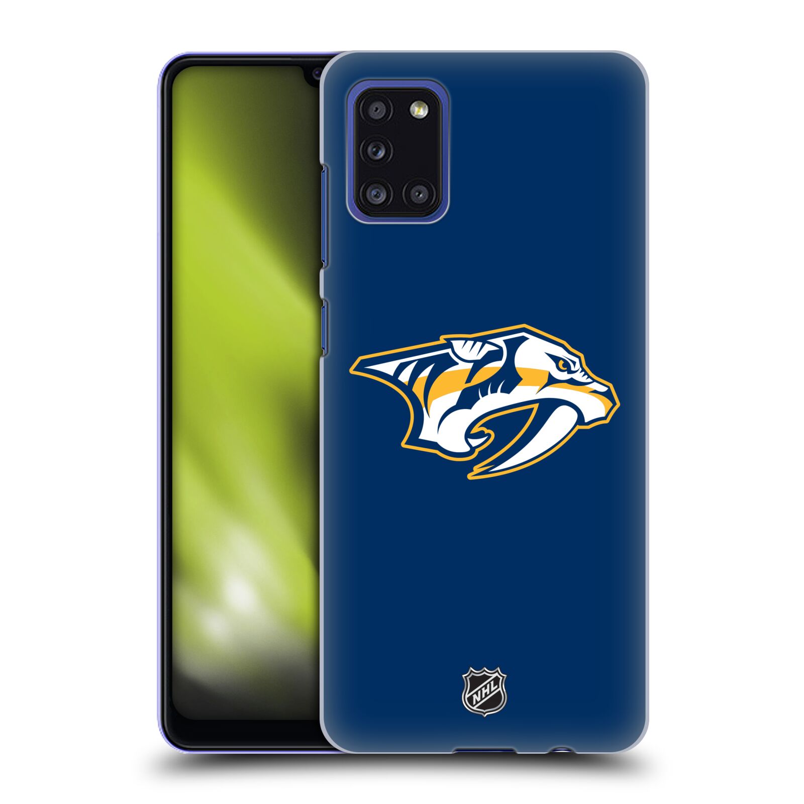 Pouzdro na mobil Samsung Galaxy A31 - HEAD CASE - Hokej NHL - Nashville Predators - Velké Logo