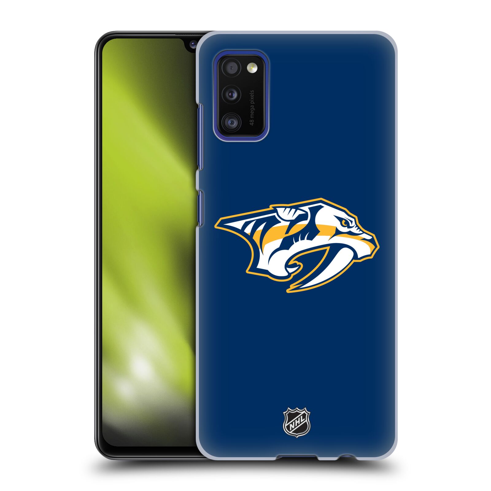 Pouzdro na mobil Samsung Galaxy A41 - HEAD CASE - Hokej NHL - Nashville Predators - Velké Logo