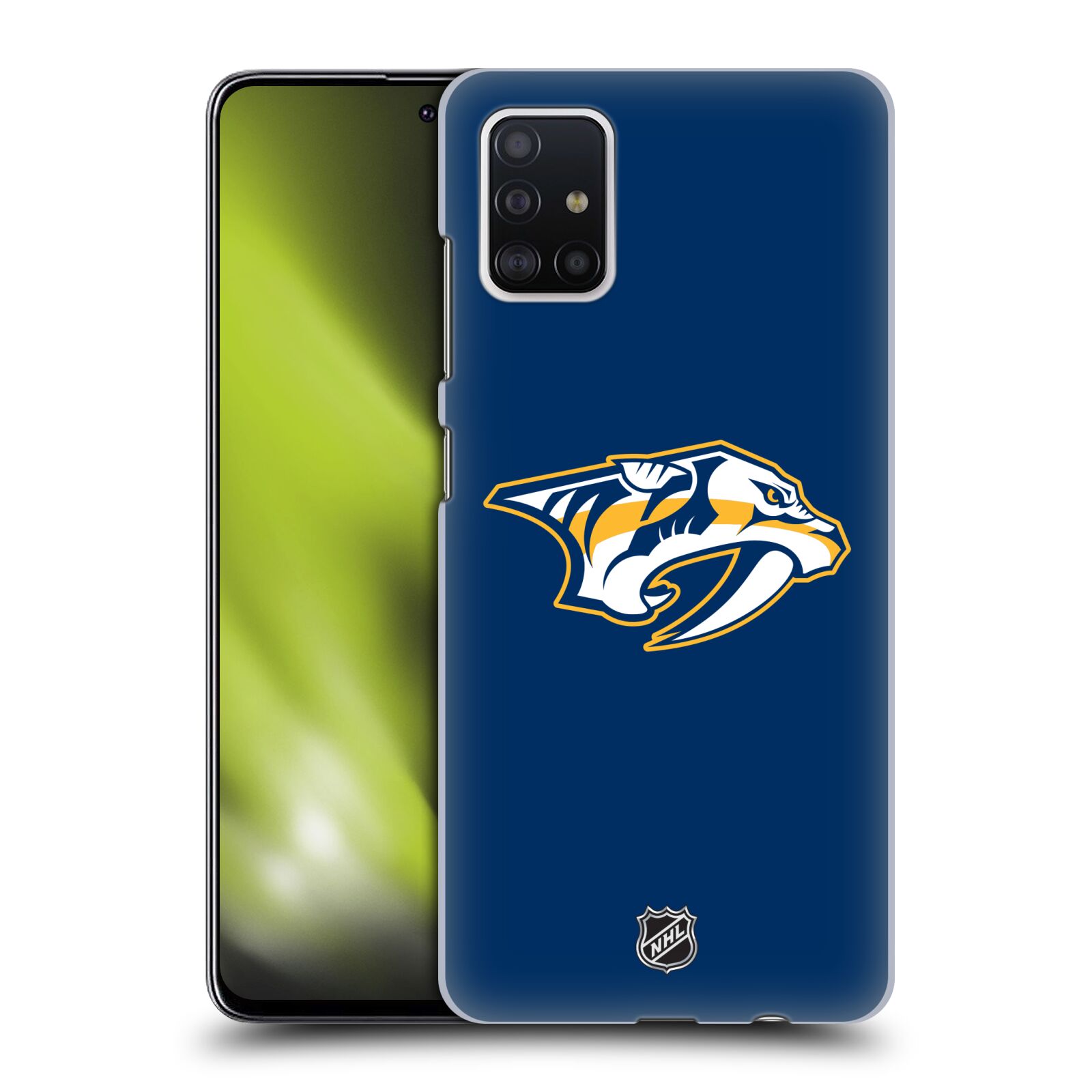 Pouzdro na mobil Samsung Galaxy A51 - HEAD CASE - Hokej NHL - Nashville Predators - Velké Logo