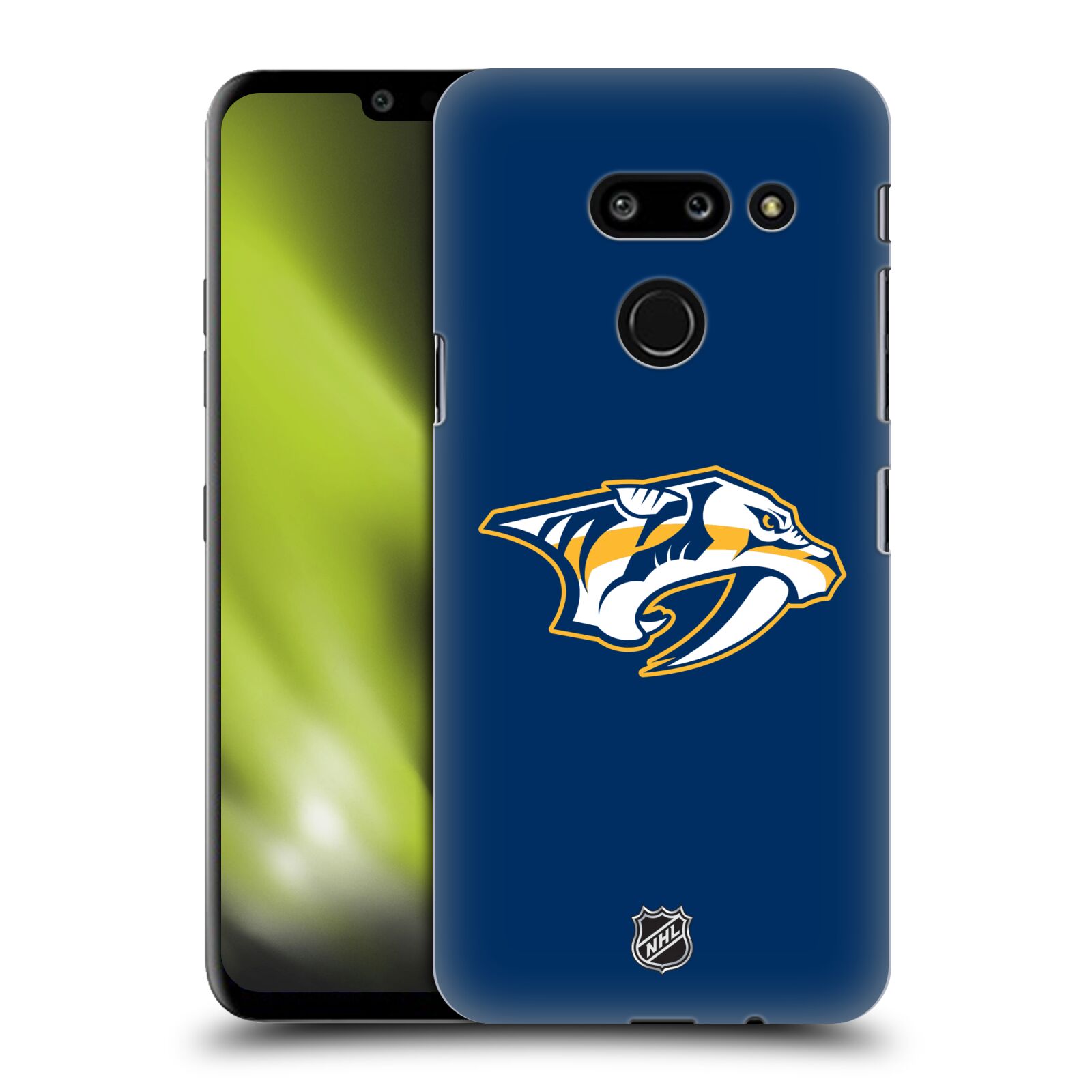 Pouzdro na mobil LG G8 ThinQ - HEAD CASE - Hokej NHL - Nashville Predators - Velké Logo