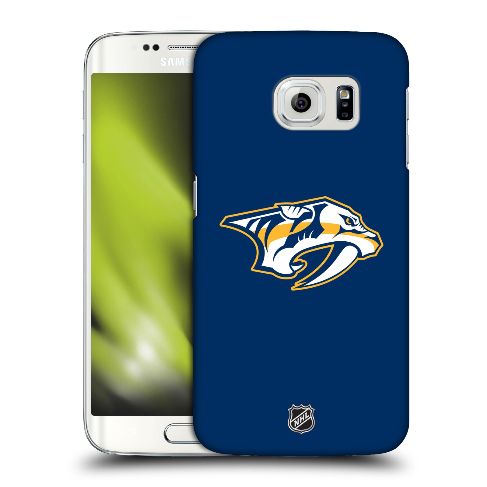 Pouzdro na mobil Samsung Galaxy S6 EDGE - HEAD CASE - Hokej NHL - Nashville Predators - Velké Logo