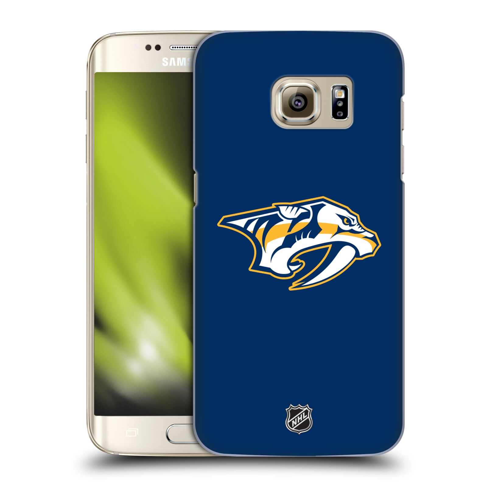 Pouzdro na mobil Samsung Galaxy S7 EDGE - HEAD CASE - Hokej NHL - Nashville Predators - Velké Logo