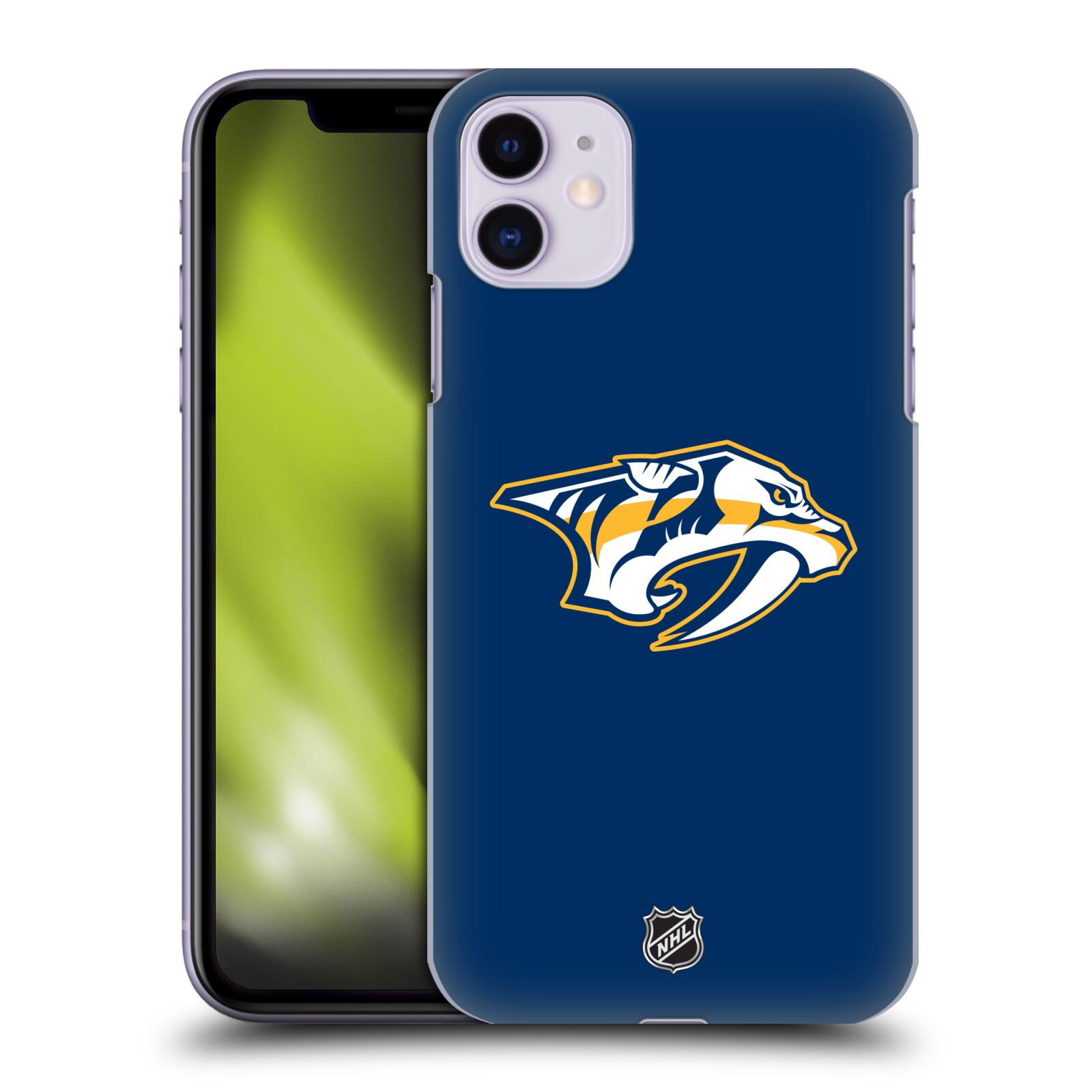 Pouzdro na mobil Apple Iphone 11 - HEAD CASE - Hokej NHL - Nashville Predators - Velké Logo