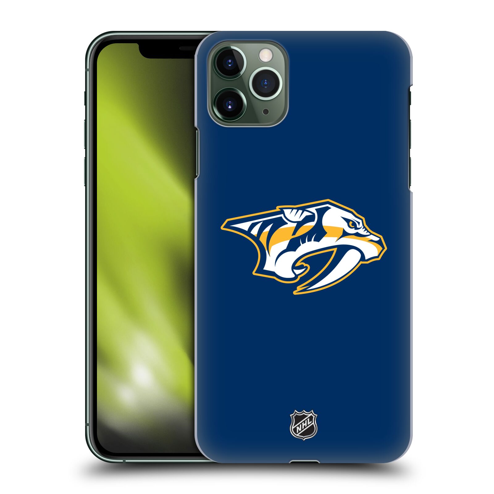 Pouzdro na mobil Apple Iphone 11 PRO MAX - HEAD CASE - Hokej NHL - Nashville Predators - Velké Logo