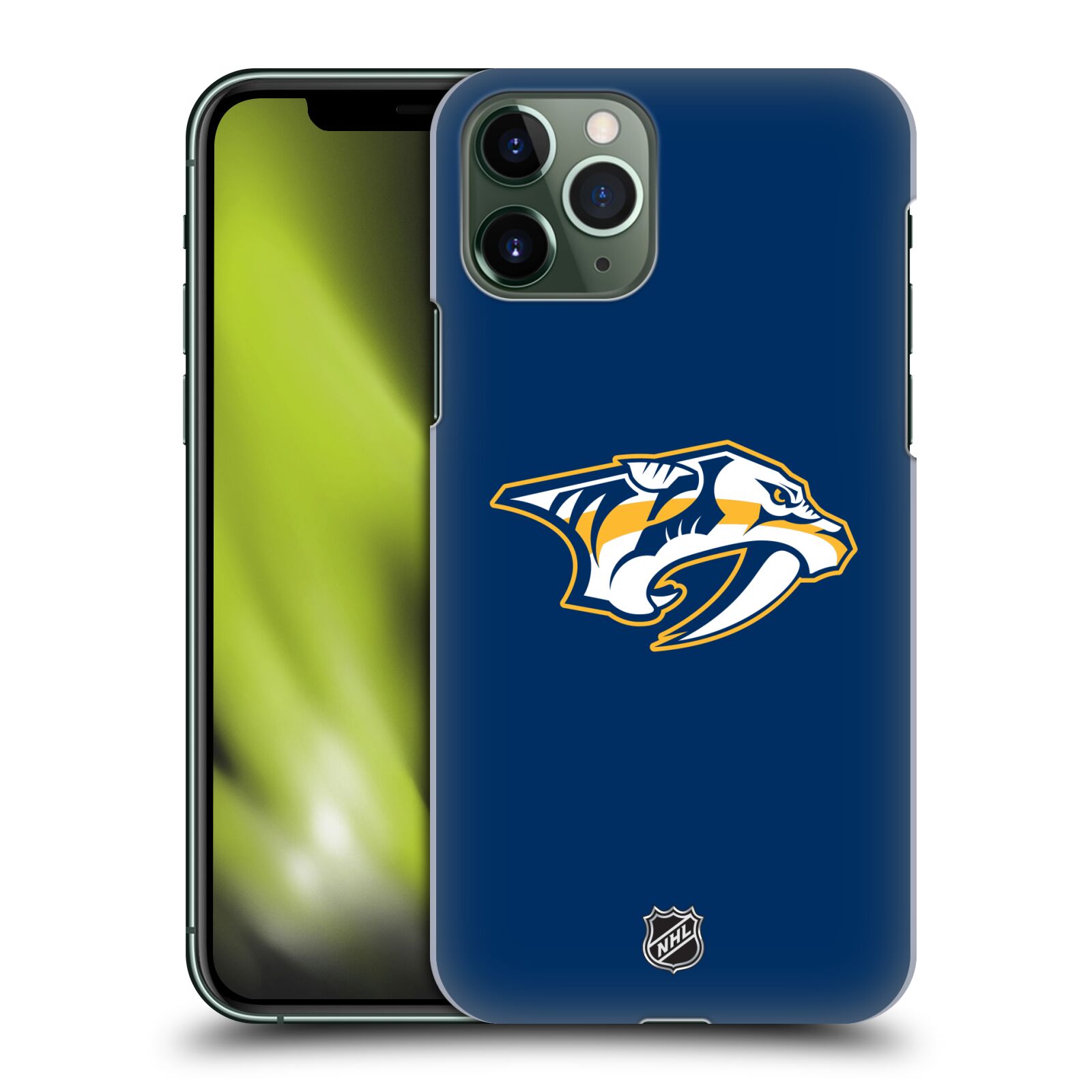Pouzdro na mobil Apple Iphone 11 PRO - HEAD CASE - Hokej NHL - Nashville Predators - Velké Logo