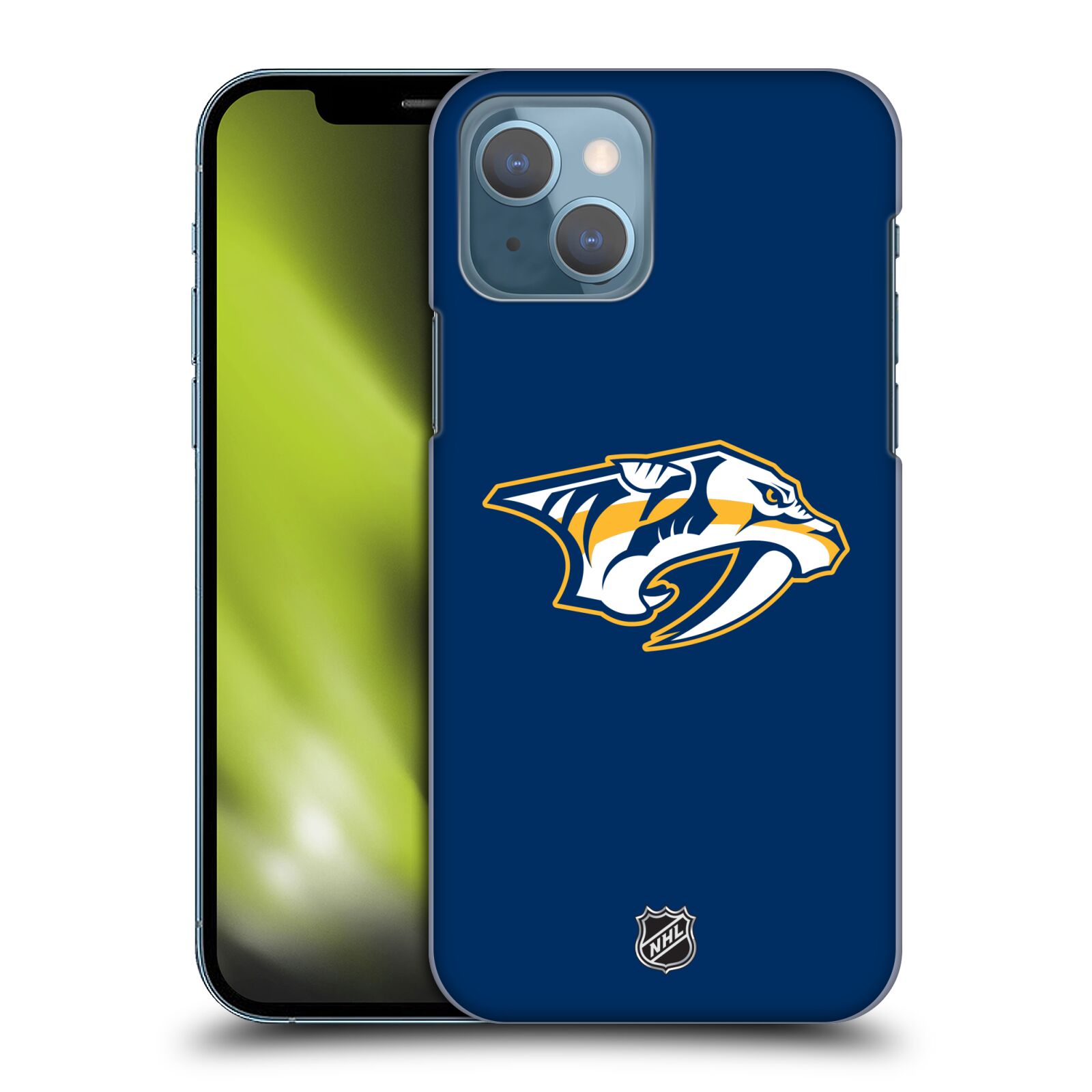 Pouzdro na mobil Apple Iphone 13 - HEAD CASE - Hokej NHL - Nashville Predators - Velké Logo