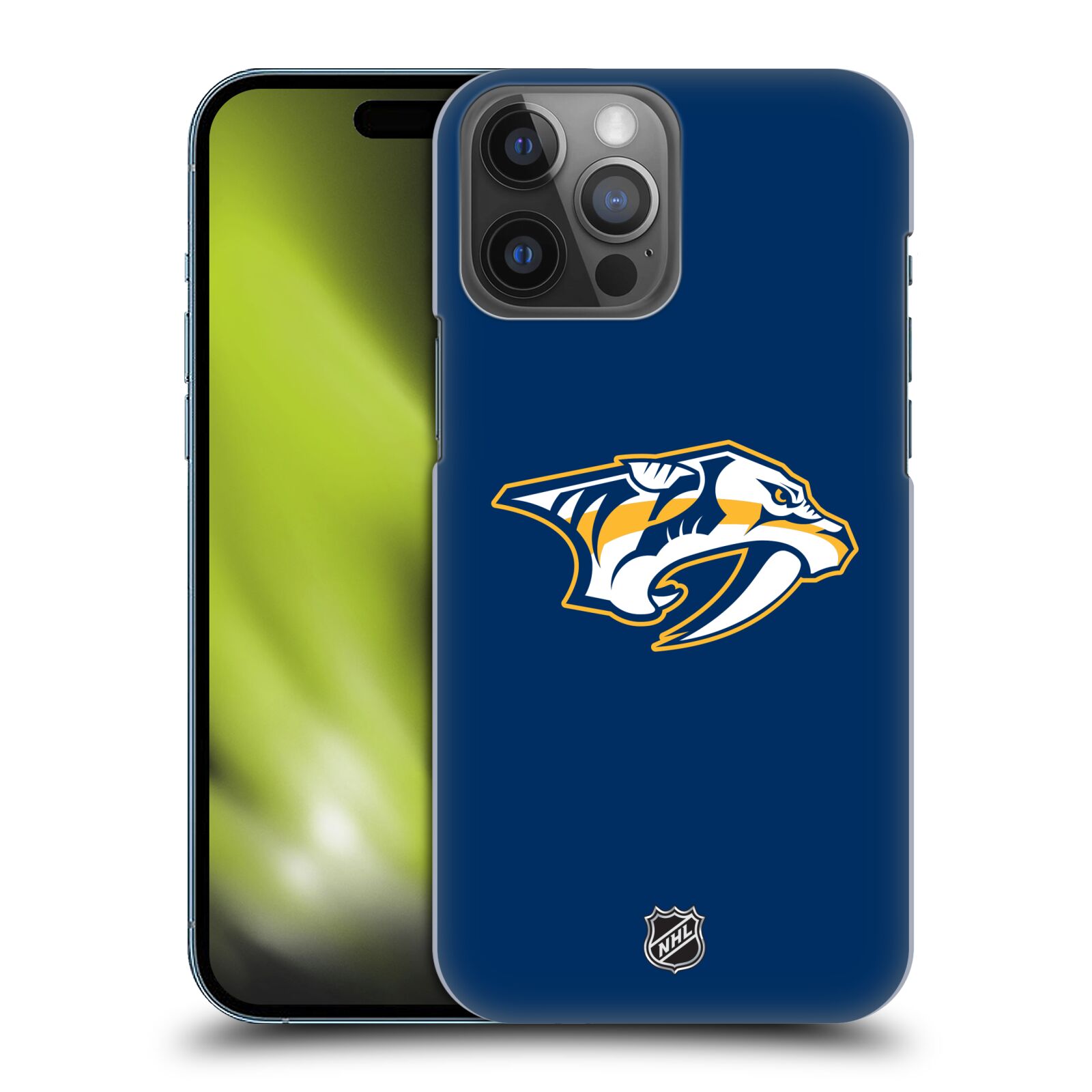 Pouzdro na mobil Apple Iphone 14 PRO MAX - HEAD CASE - Hokej NHL - Nashville Predators - Velké Logo