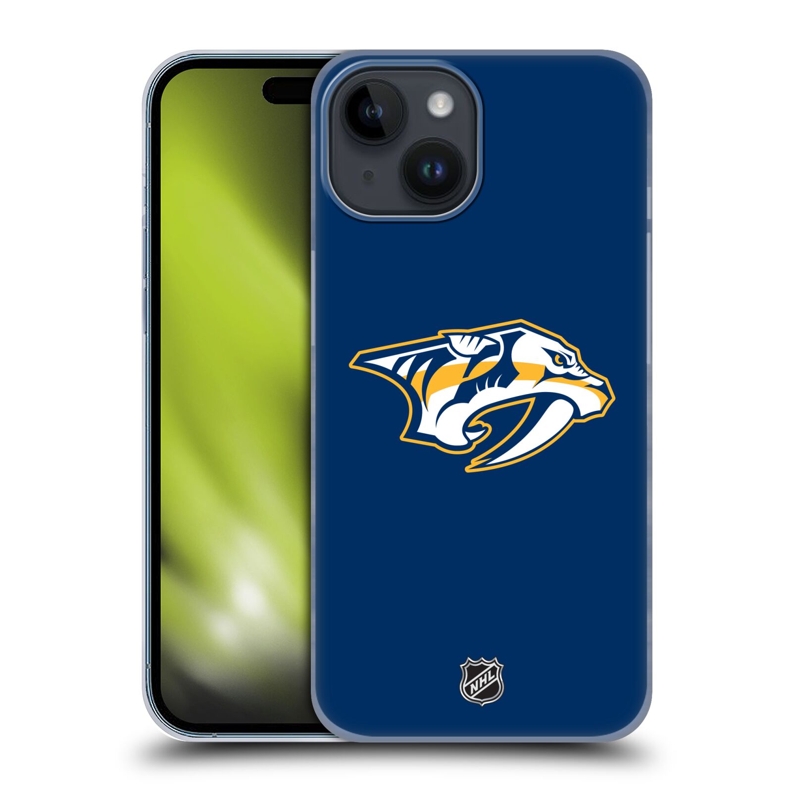Plastový obal HEAD CASE na mobil Apple Iphone 15  Hokej NHL - Nashville Predators - Velké Logo