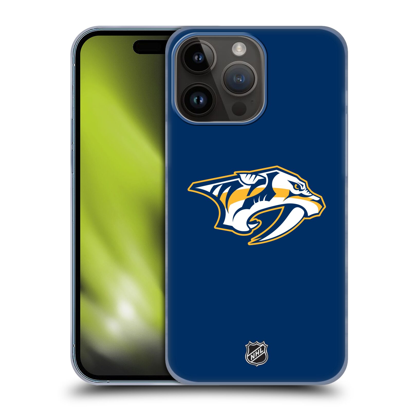 Plastový obal HEAD CASE na mobil Apple Iphone 15 PRO MAX  Hokej NHL - Nashville Predators - Velké Logo