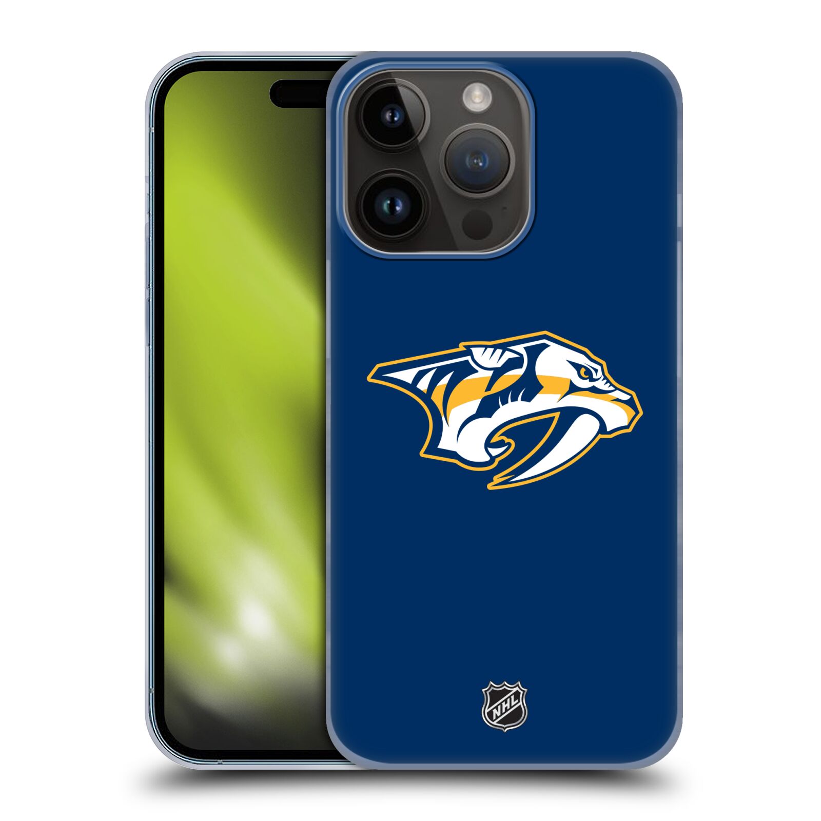 Plastový obal HEAD CASE na mobil Apple Iphone 15 Pro  Hokej NHL - Nashville Predators - Velké Logo