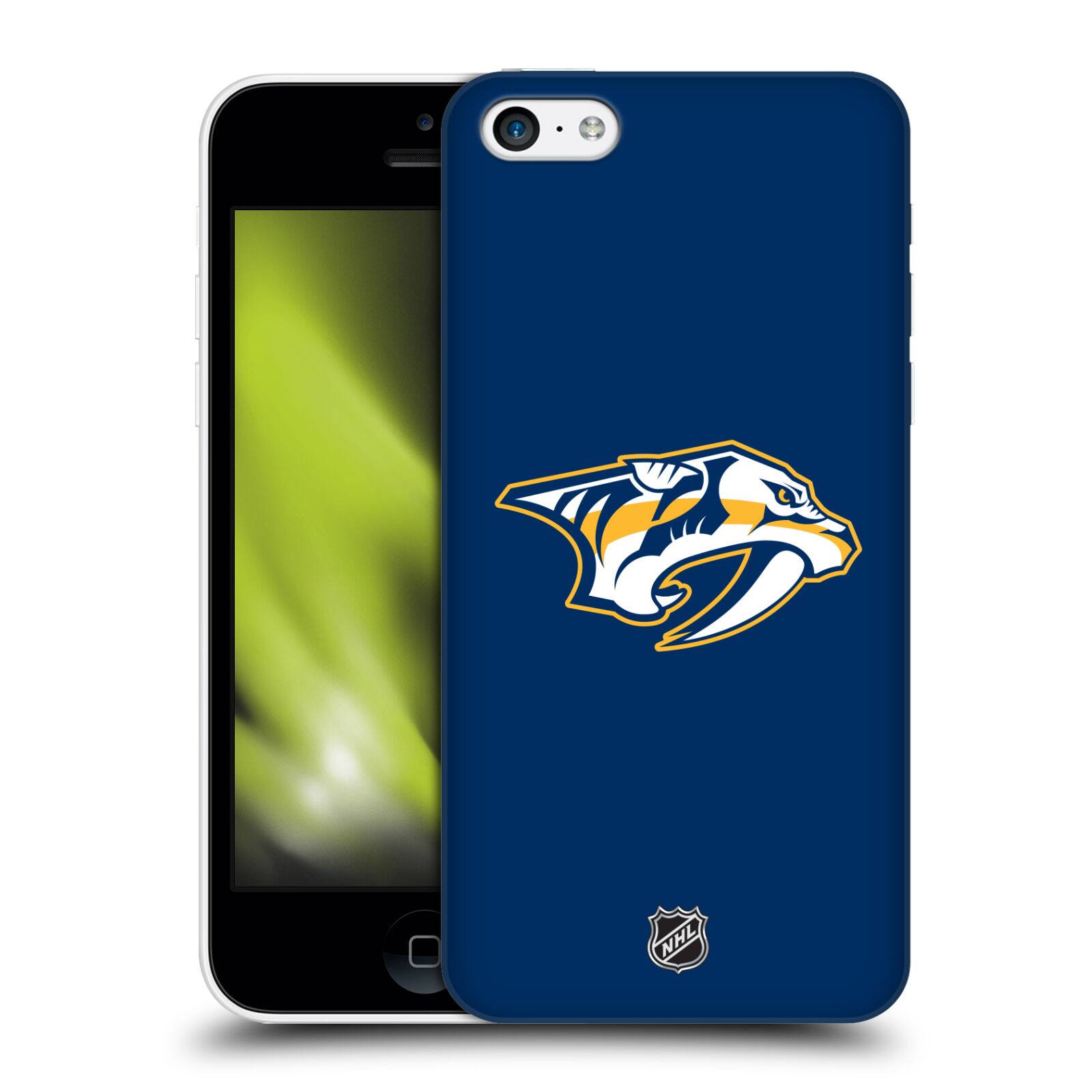 Pouzdro na mobil Apple Iphone 5C - HEAD CASE - Hokej NHL - Nashville Predators - Velké Logo