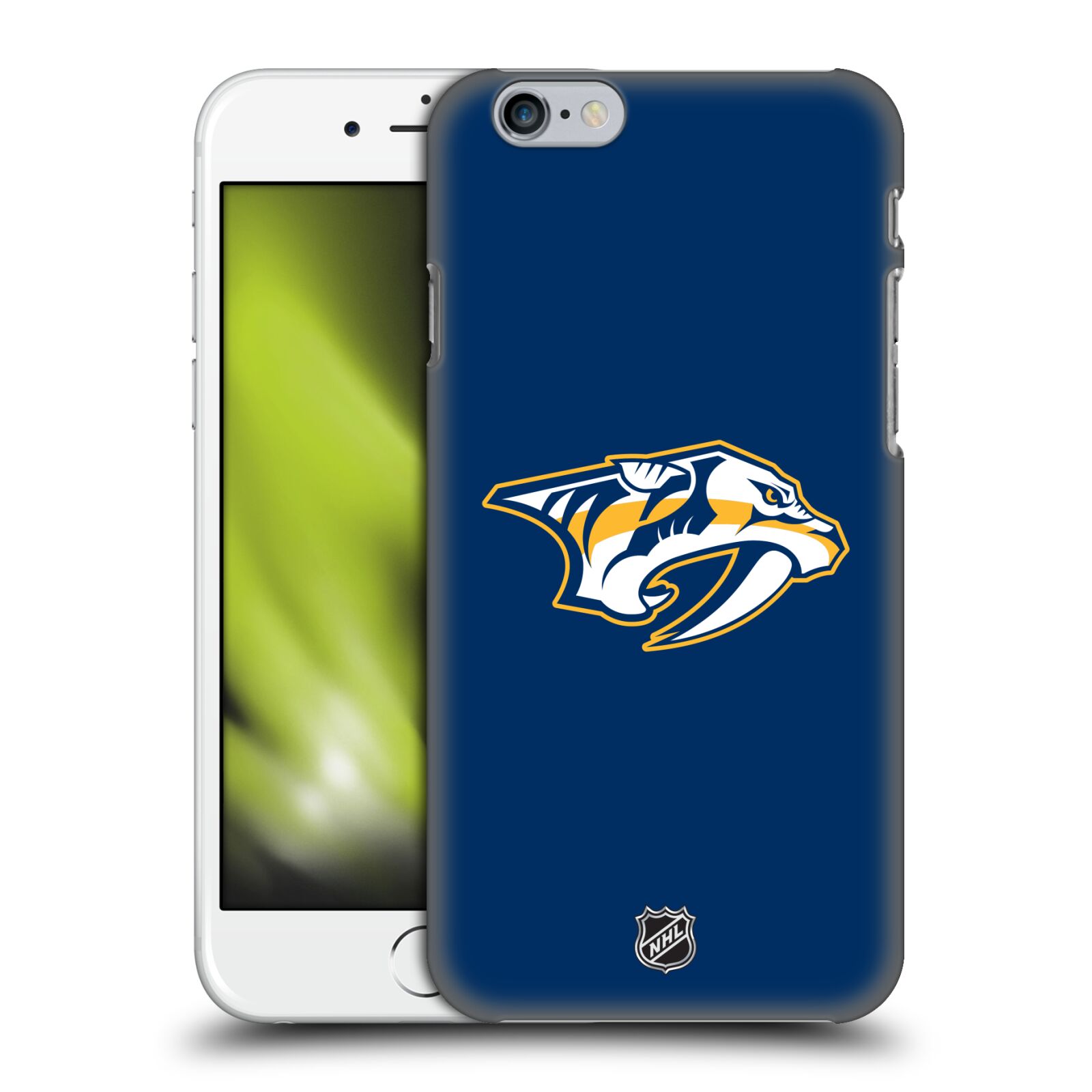 Pouzdro na mobil Apple Iphone 6/6S - HEAD CASE - Hokej NHL - Nashville Predators - Velké Logo
