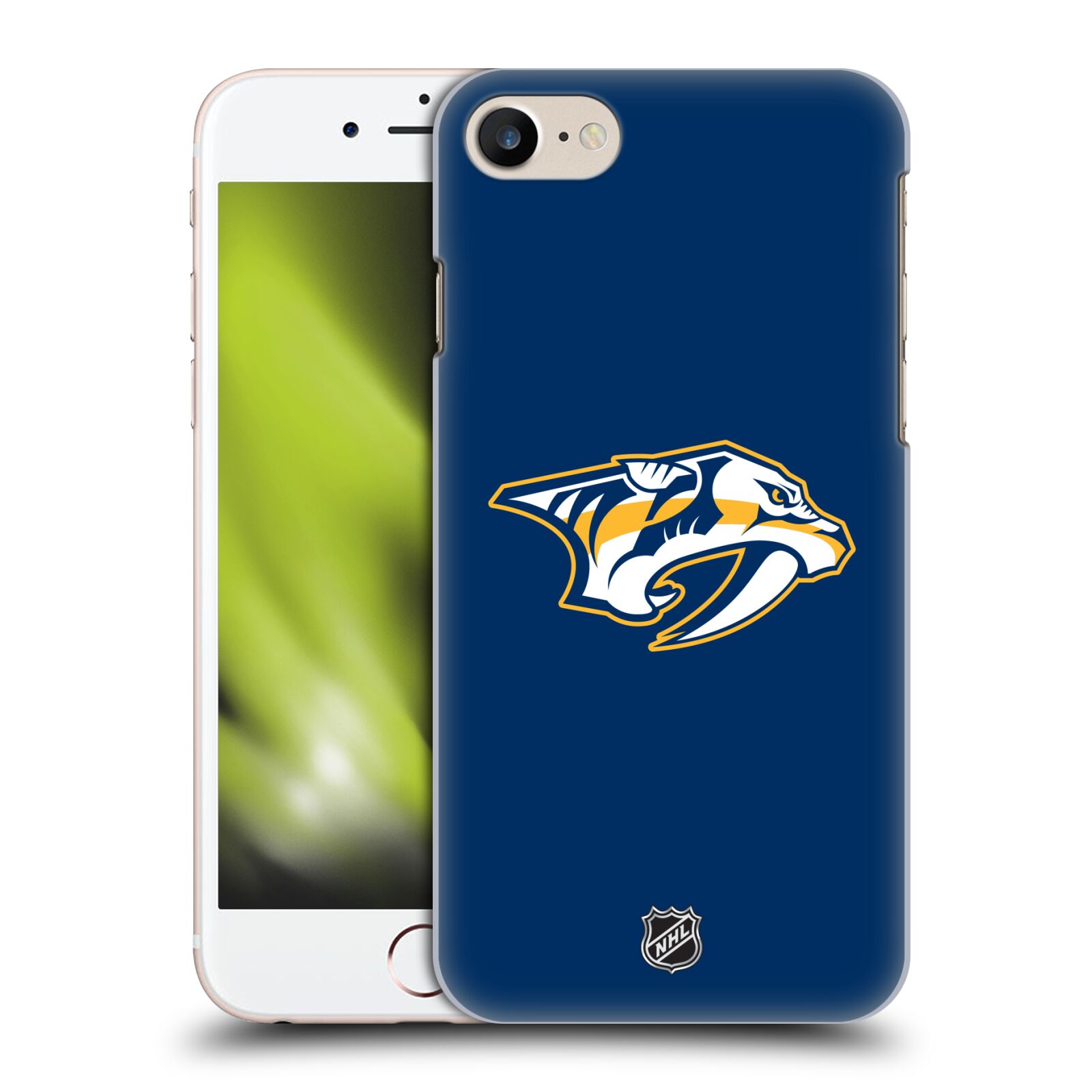 Pouzdro na mobil Apple Iphone 7/8 - HEAD CASE - Hokej NHL - Nashville Predators - Velké Logo
