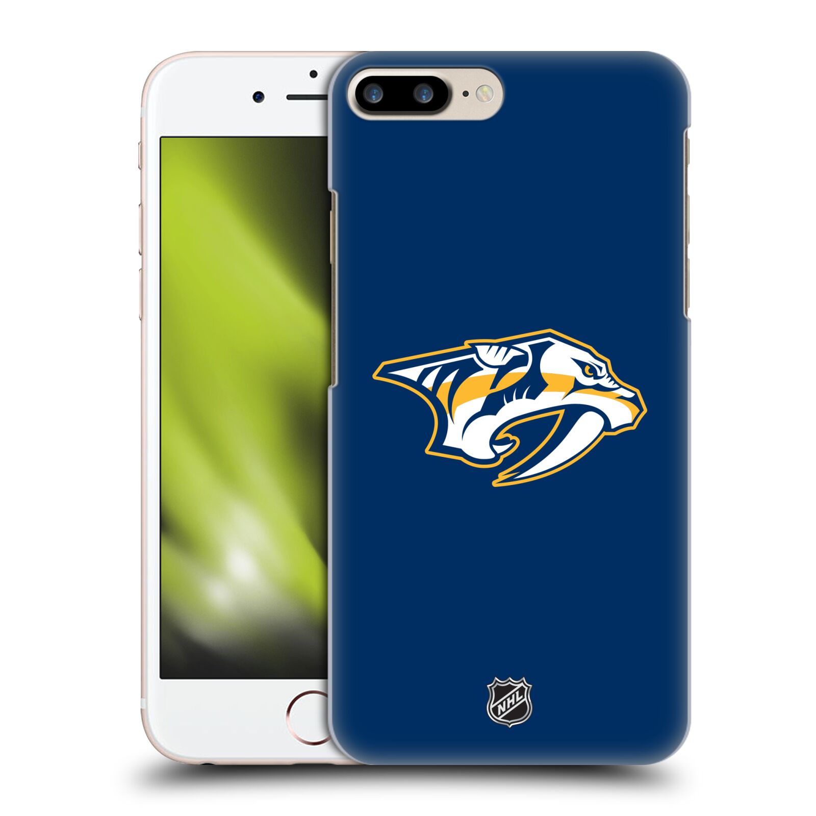 Pouzdro na mobil Apple Iphone 7/8 PLUS - HEAD CASE - Hokej NHL - Nashville Predators - Velké Logo