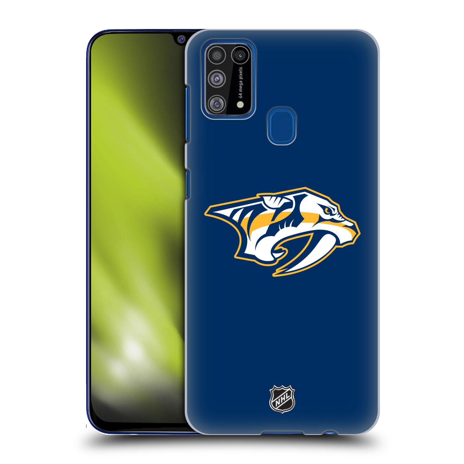 Pouzdro na mobil Samsung Galaxy M31 - HEAD CASE - Hokej NHL - Nashville Predators - Velké Logo