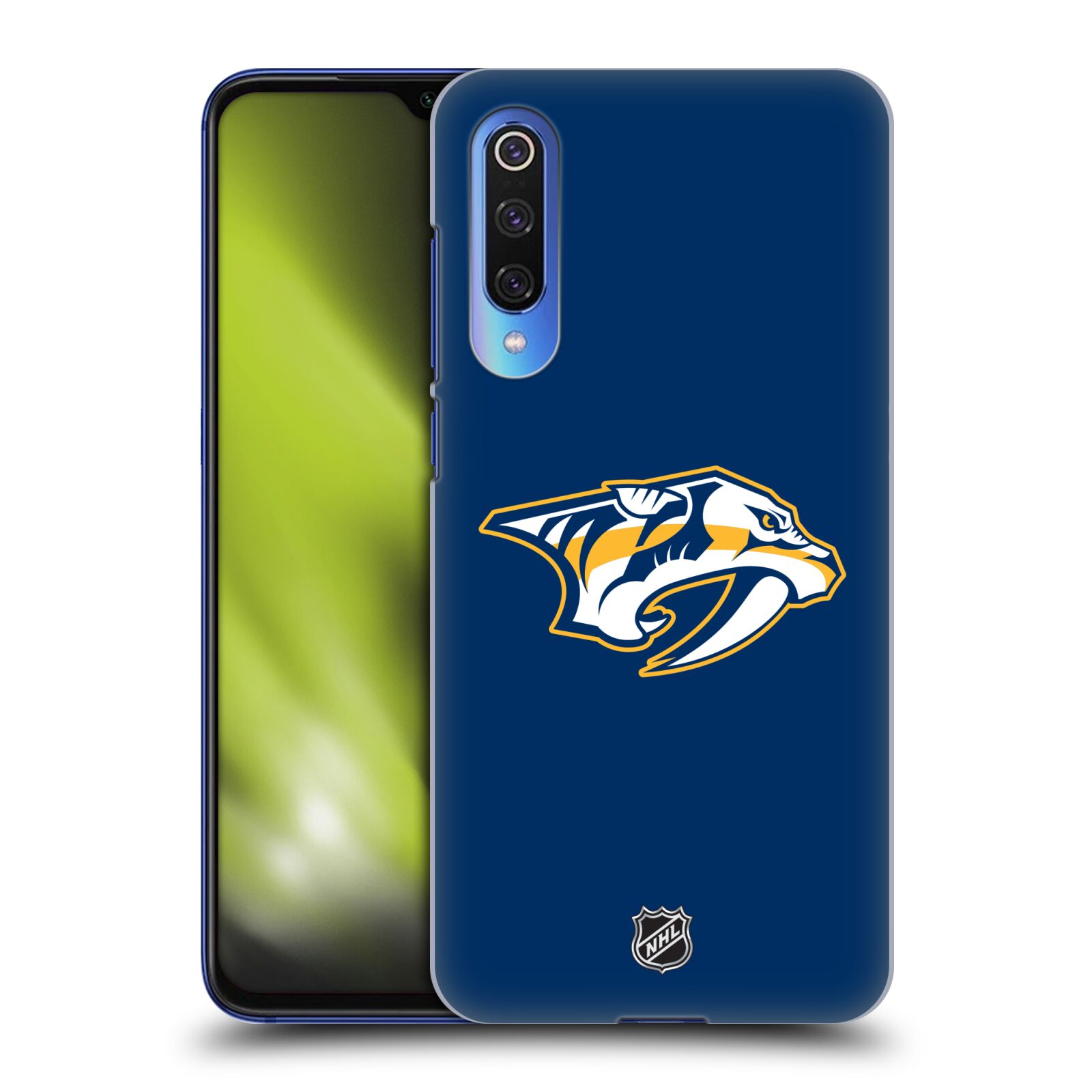Pouzdro na mobil Xiaomi  Mi 9 SE - HEAD CASE - Hokej NHL - Nashville Predators - Velké Logo
