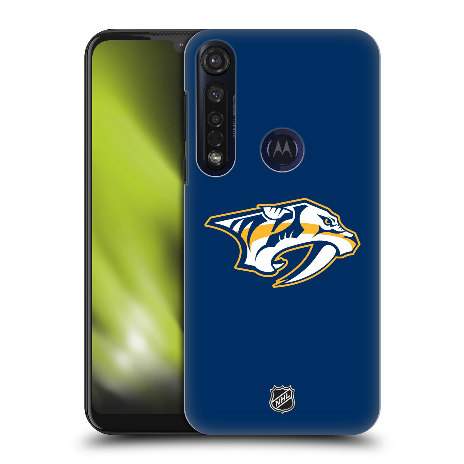 Pouzdro na mobil Motorola Moto G8 PLUS - HEAD CASE - Hokej NHL - Nashville Predators - Velké Logo