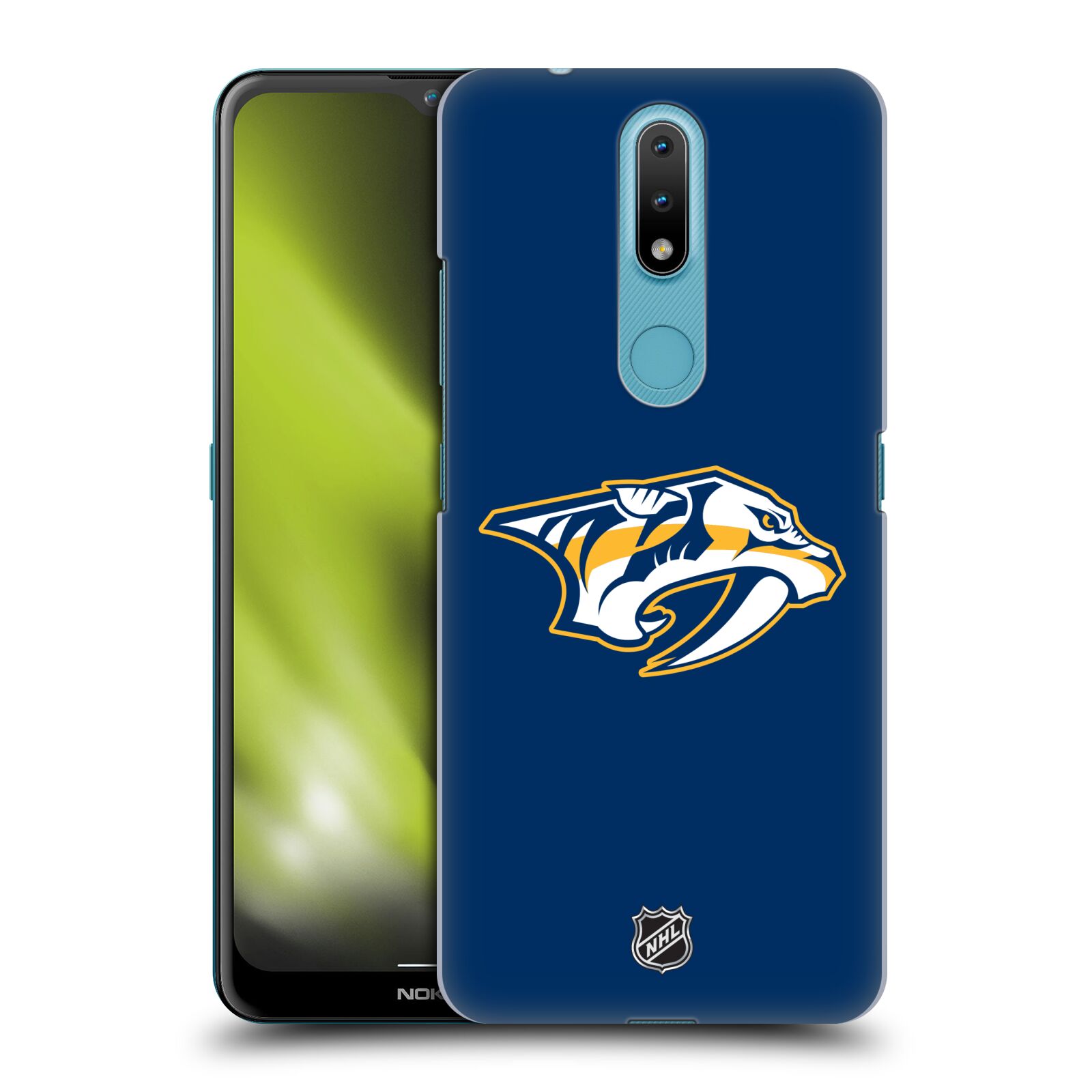 Pouzdro na mobil Nokia 2.4 - HEAD CASE - Hokej NHL - Nashville Predators - Velké Logo
