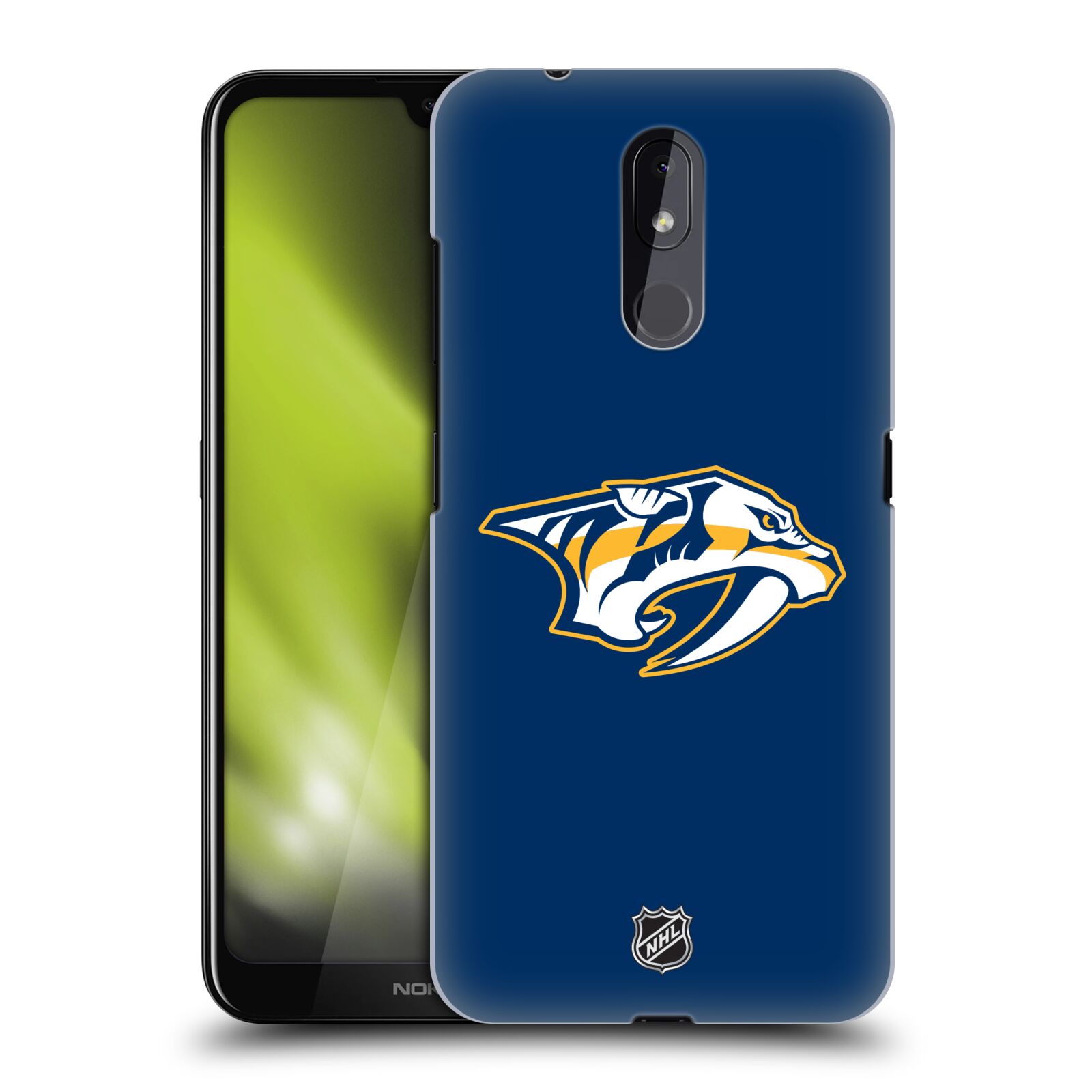 Pouzdro na mobil Nokia 3.2 - HEAD CASE - Hokej NHL - Nashville Predators - Velké Logo