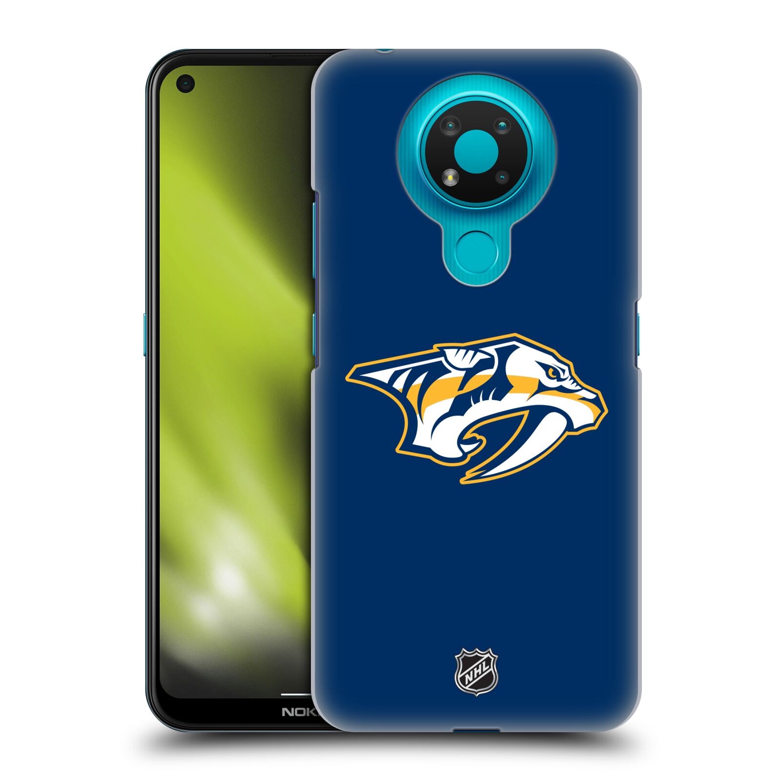 Pouzdro na mobil Nokia 3.4 - HEAD CASE - Hokej NHL - Nashville Predators - Velké Logo