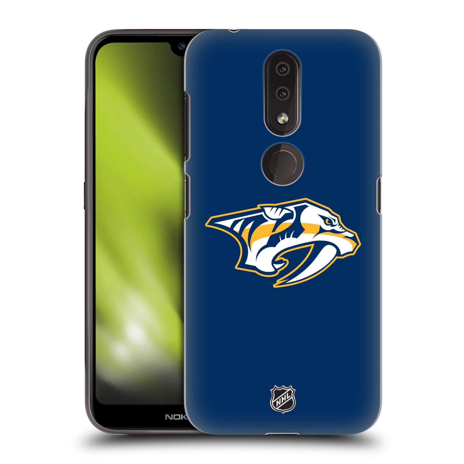 Pouzdro na mobil Nokia 4.2 - HEAD CASE - Hokej NHL - Nashville Predators - Velké Logo