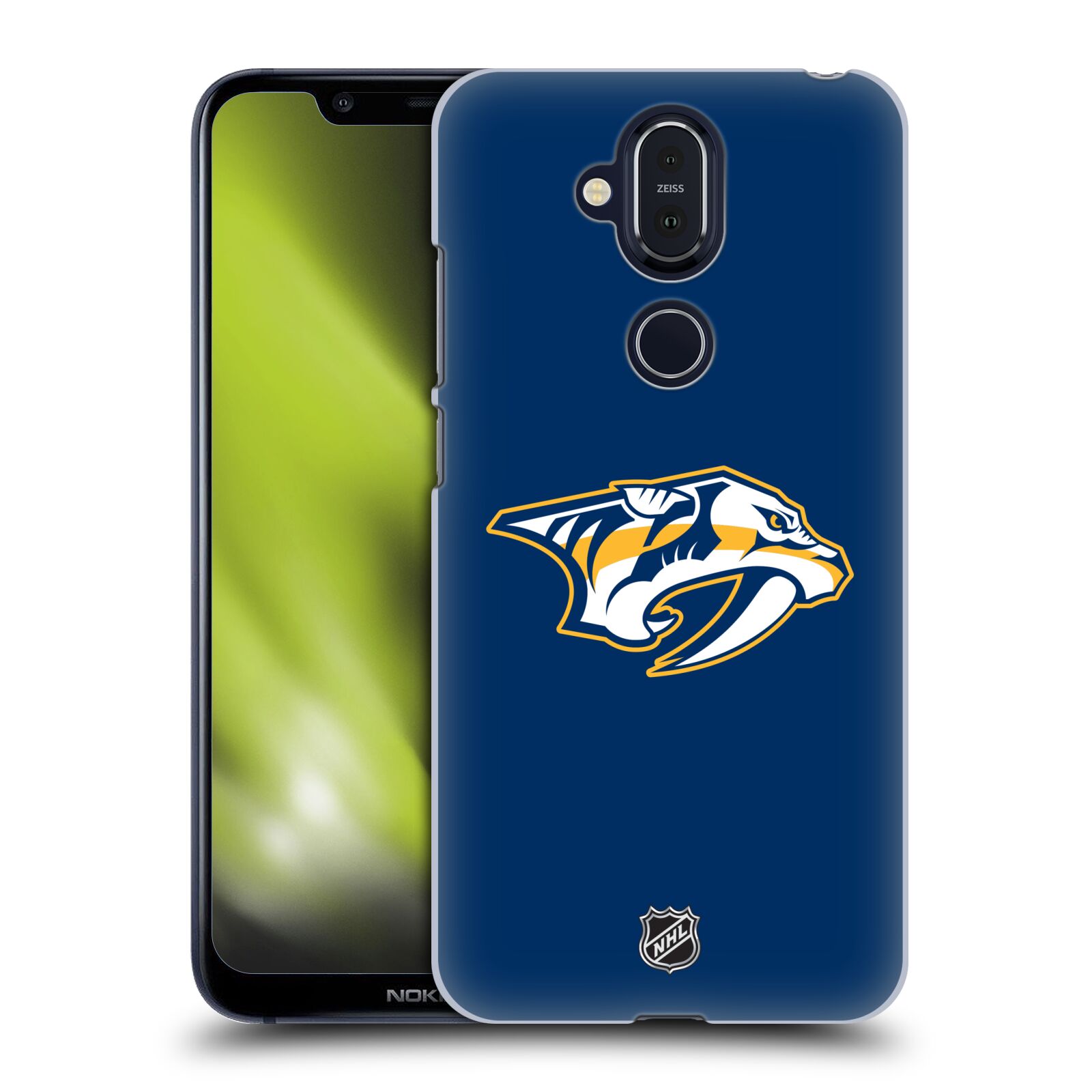 Pouzdro na mobil NOKIA 8.1 - HEAD CASE - Hokej NHL - Nashville Predators - Velké Logo