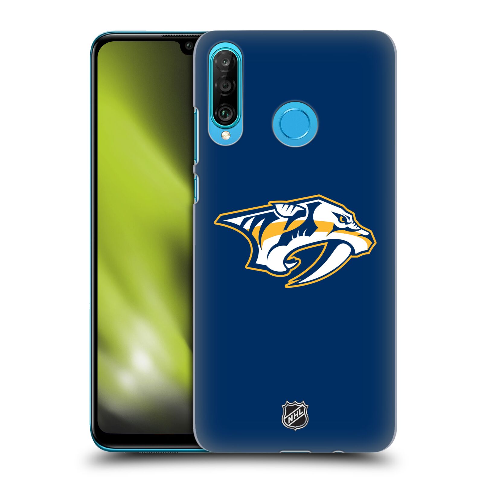 Pouzdro na mobil Huawei P30 LITE - HEAD CASE - Hokej NHL - Nashville Predators - Velké Logo