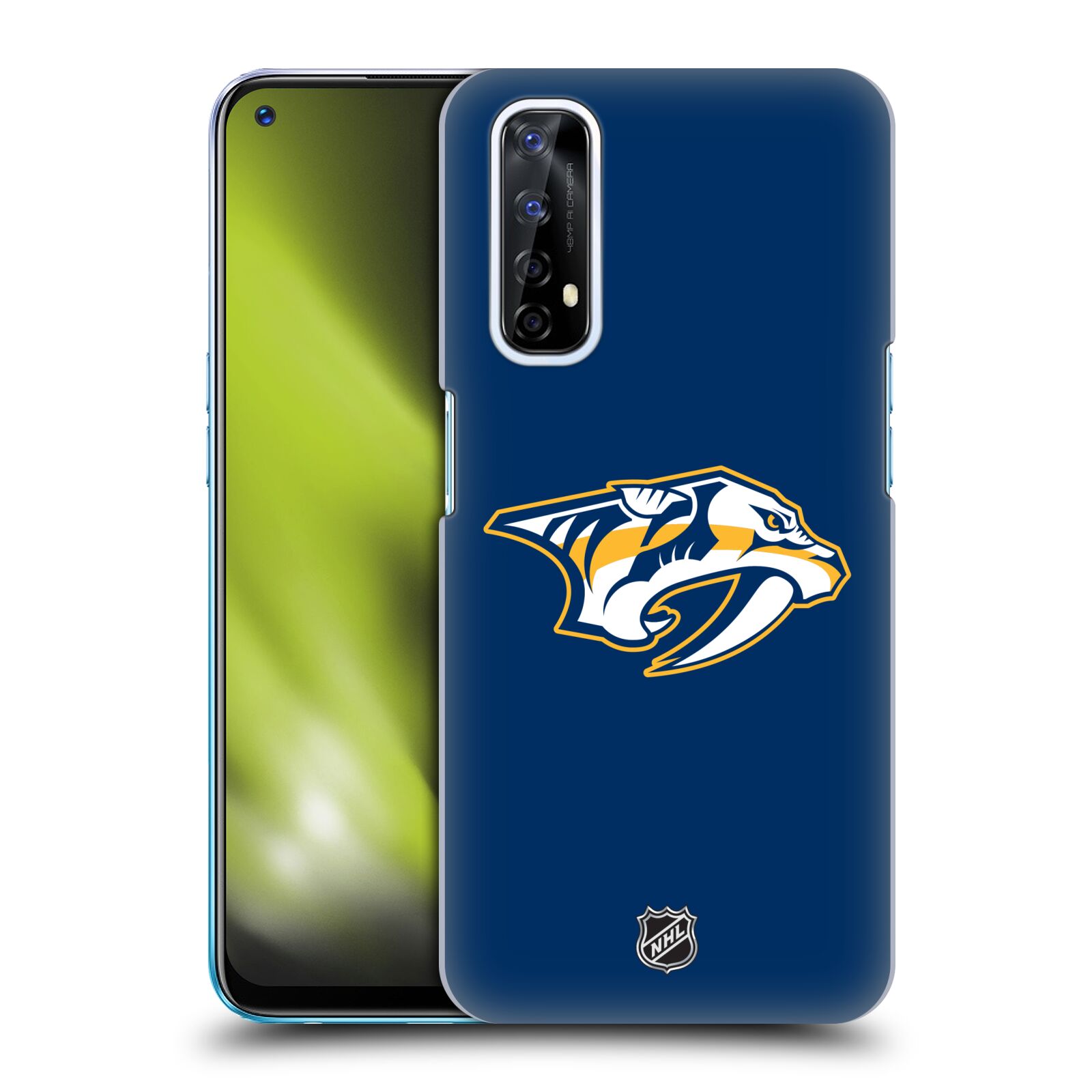 Pouzdro na mobil Realme 7 - HEAD CASE - Hokej NHL - Nashville Predators - Velké Logo