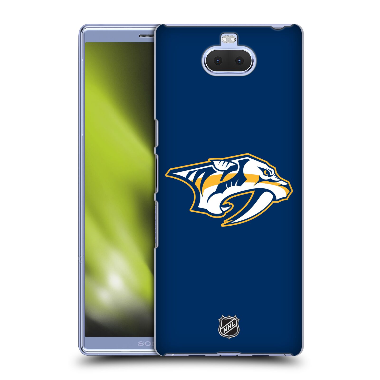 Pouzdro na mobil Sony Xperia 10 - HEAD CASE - Hokej NHL - Nashville Predators - Velké Logo