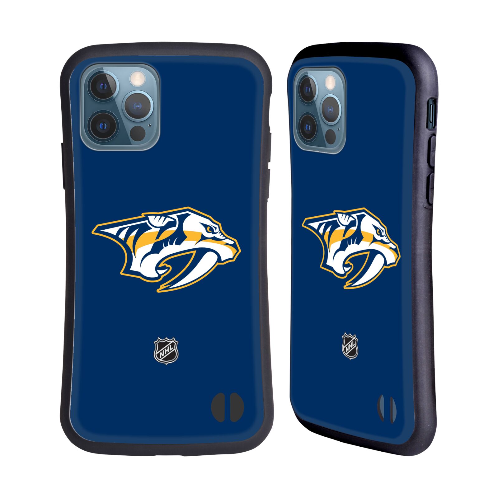 Obal na mobil Apple iPhone 12 / 12 PRO - HEAD CASE - NHL - Nashville Predators - znak modré pozadí