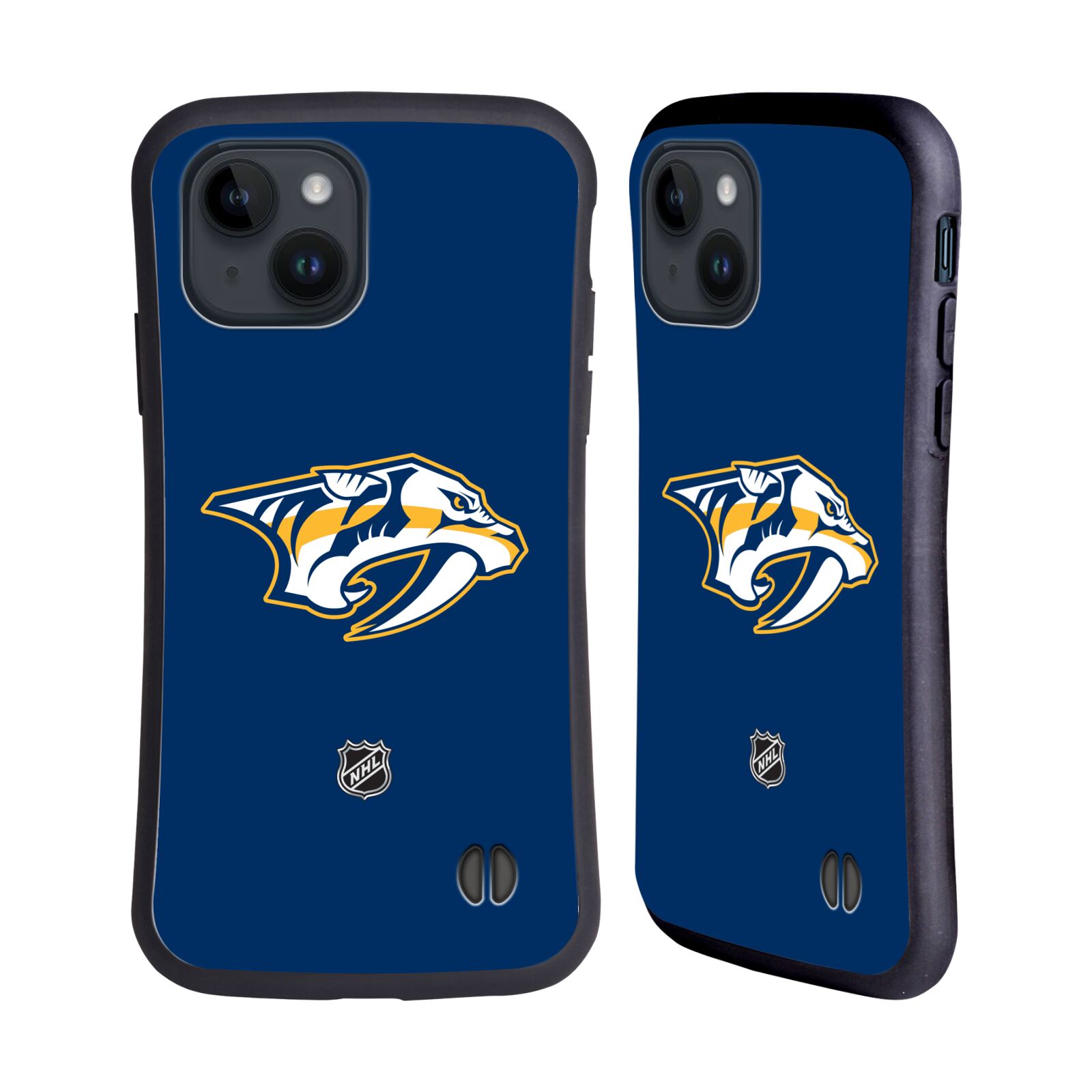Obal na mobil Apple iPhone 15 - HEAD CASE - NHL - Nashville Predators - znak modré pozadí