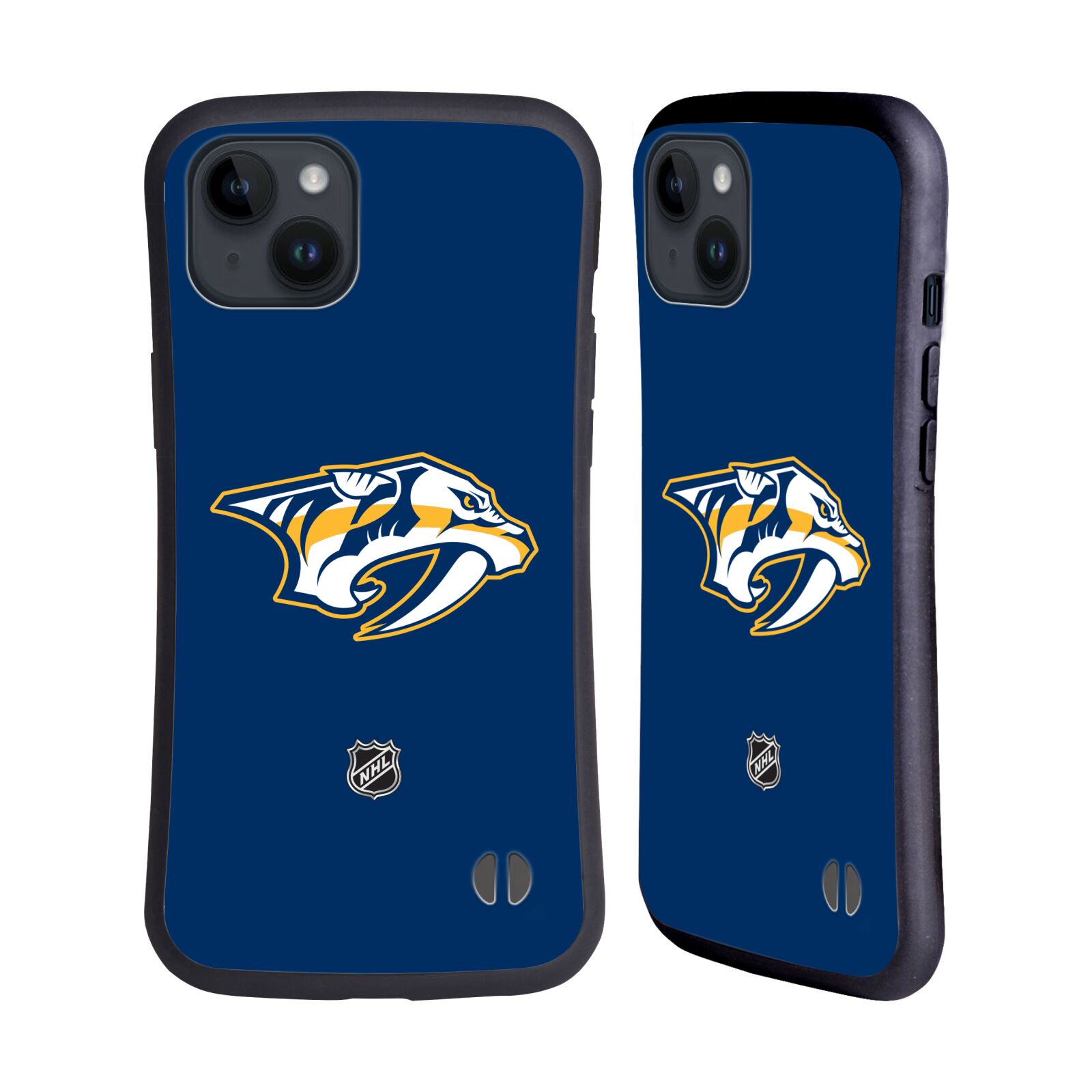 Obal na mobil Apple iPhone 15 PLUS - HEAD CASE - NHL - Nashville Predators - znak modré pozadí