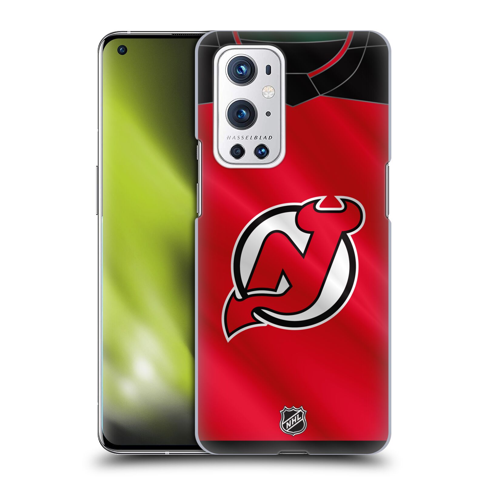 Pouzdro na mobil OnePlus 9 PRO - HEAD CASE - Hokej NHL - New Jersey Devils - Dres